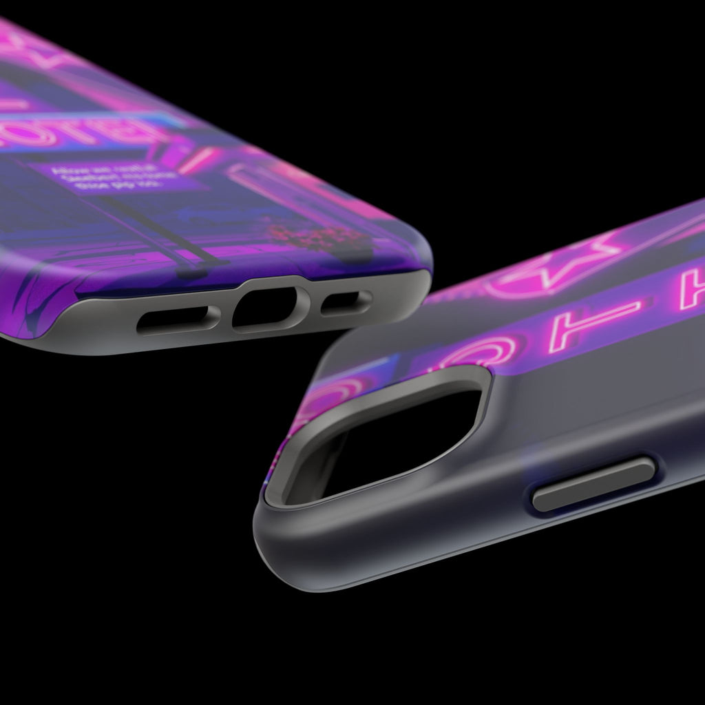 iPhone Neon Sign Motel Enchanted Art Slim Everyday Designer Case · iPhone Case