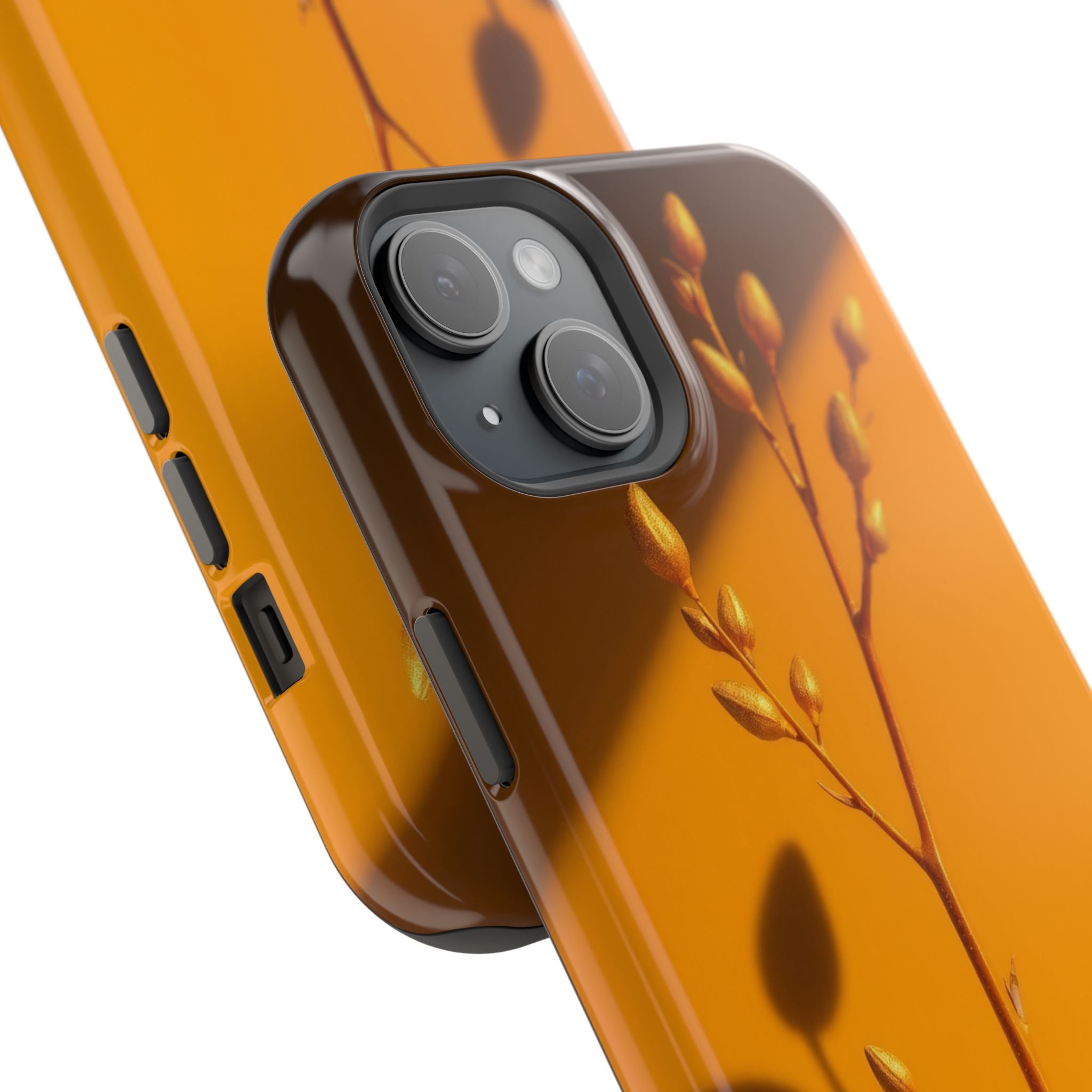 iPhone Mustard And Rust Minimalist Stem Slim Everyday iPhone Designer · iPhone C
