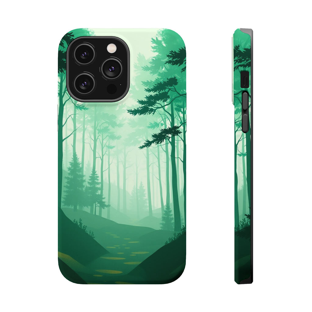iPhone Earthy Misty Forest Path Design Slim Everyday Designer Case · iPhone Case