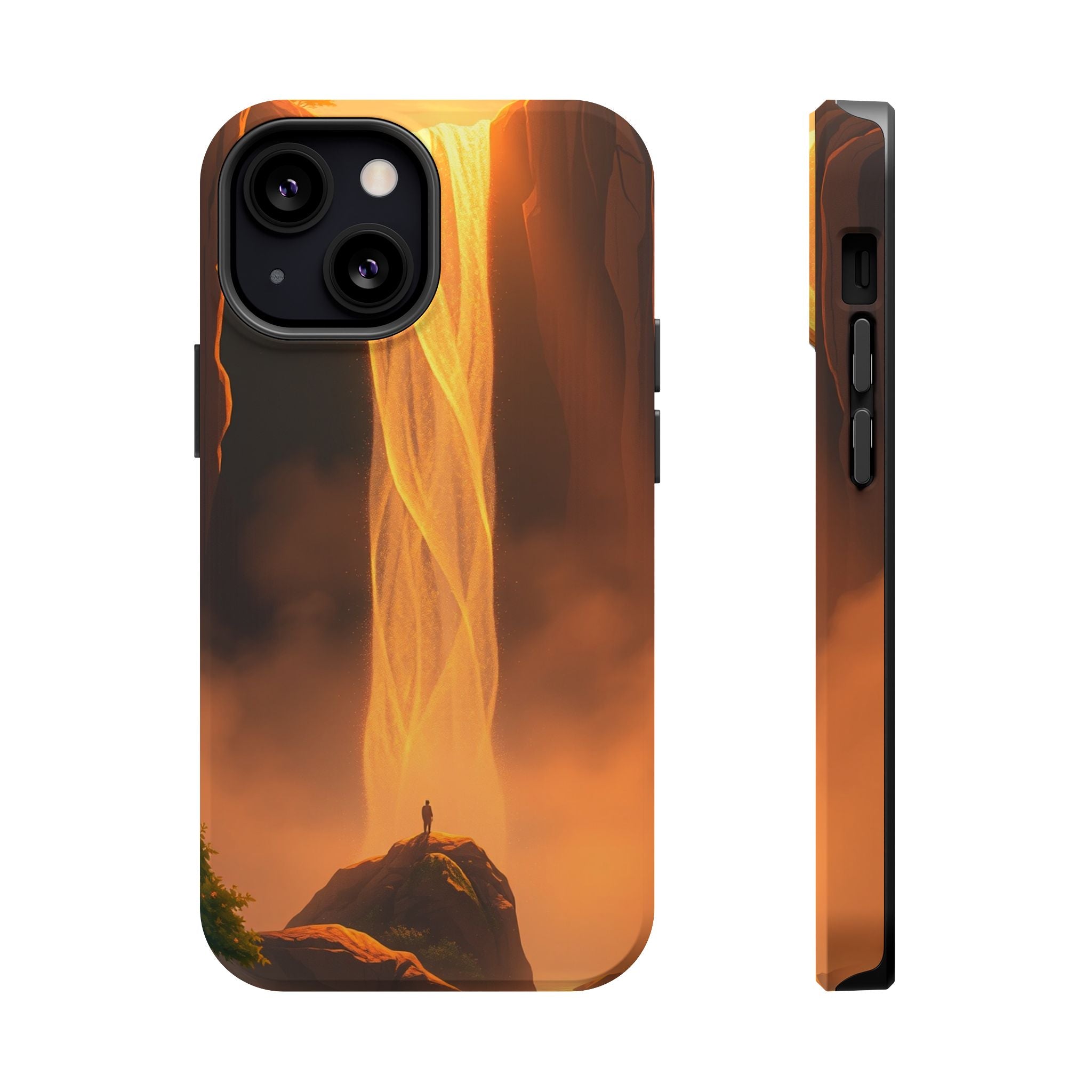 iPhone Sunset Amber And Peach Waterfall Mist Slim iPhone Everyday · iPhone Case