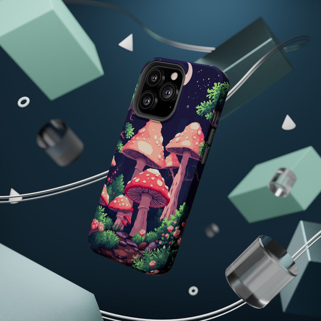iPhone Mushroom Forest Pixel Art -Bit Slim Everyday Designer Case · iPhone Case