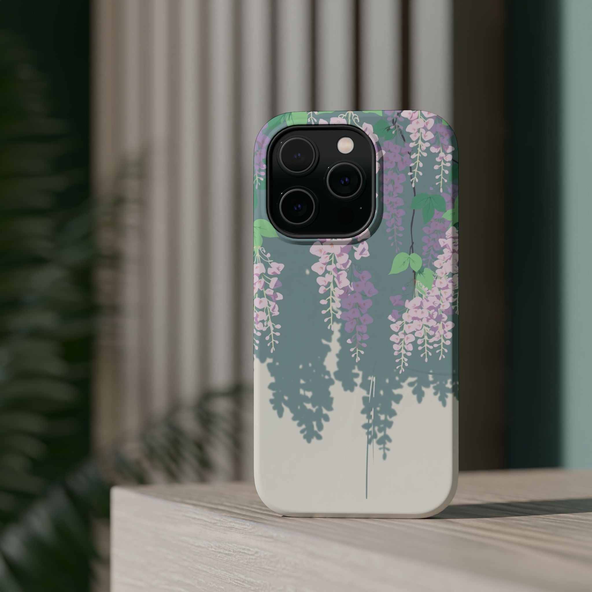iPhone Dreamy Wisteria Cascade Design Slim Everyday Designer Case · iPhone Case