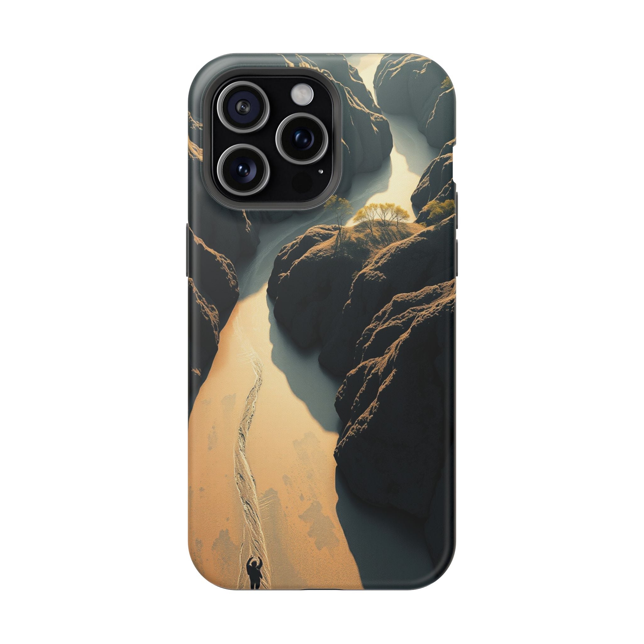 iPhone River Delta Aerial Bold Art Bold Modern Everyday Snap Case · iPhone Case