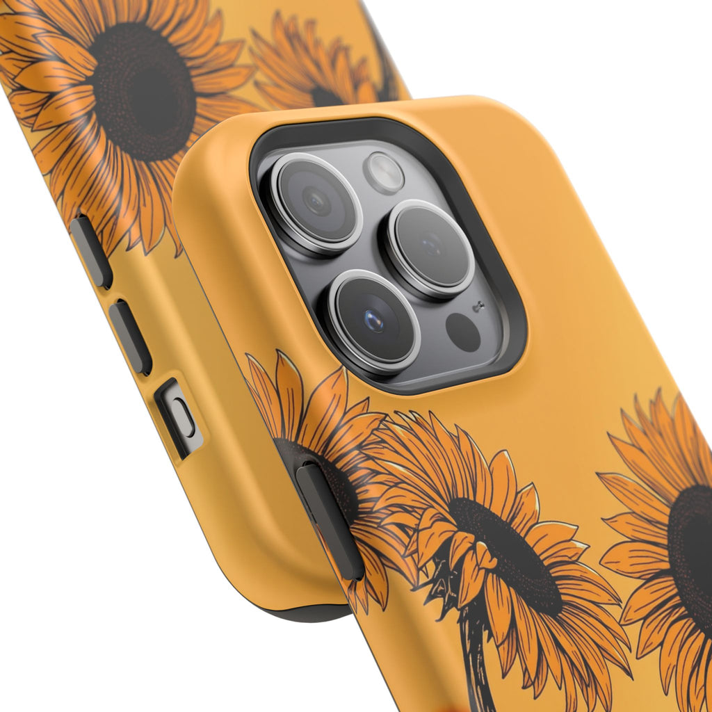 iPhone Burnt Orange And Sand Sunflower Pop Slim iPhone Everyday · iPhone Case