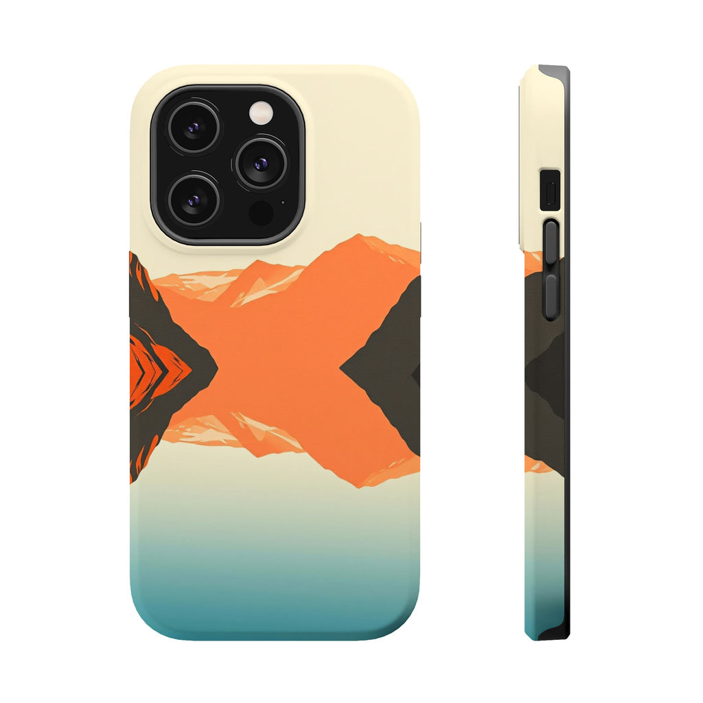 iPhone Burnt Orange And Sand Fjord Reflection Slim iPhone Everyday · iPhone Case