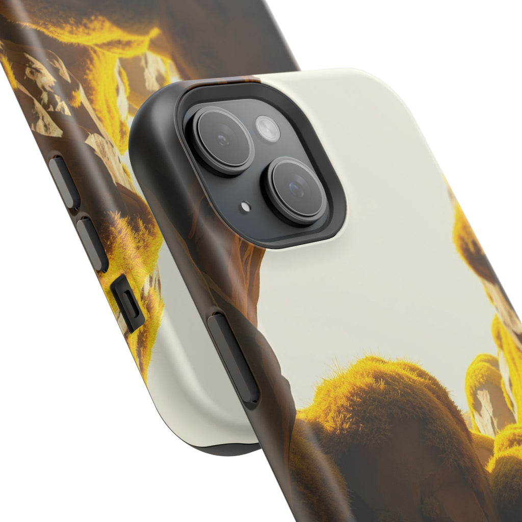 iPhone Mustard And Rust Moss Covered Rocks Slim iPhone Everyday · iPhone Case