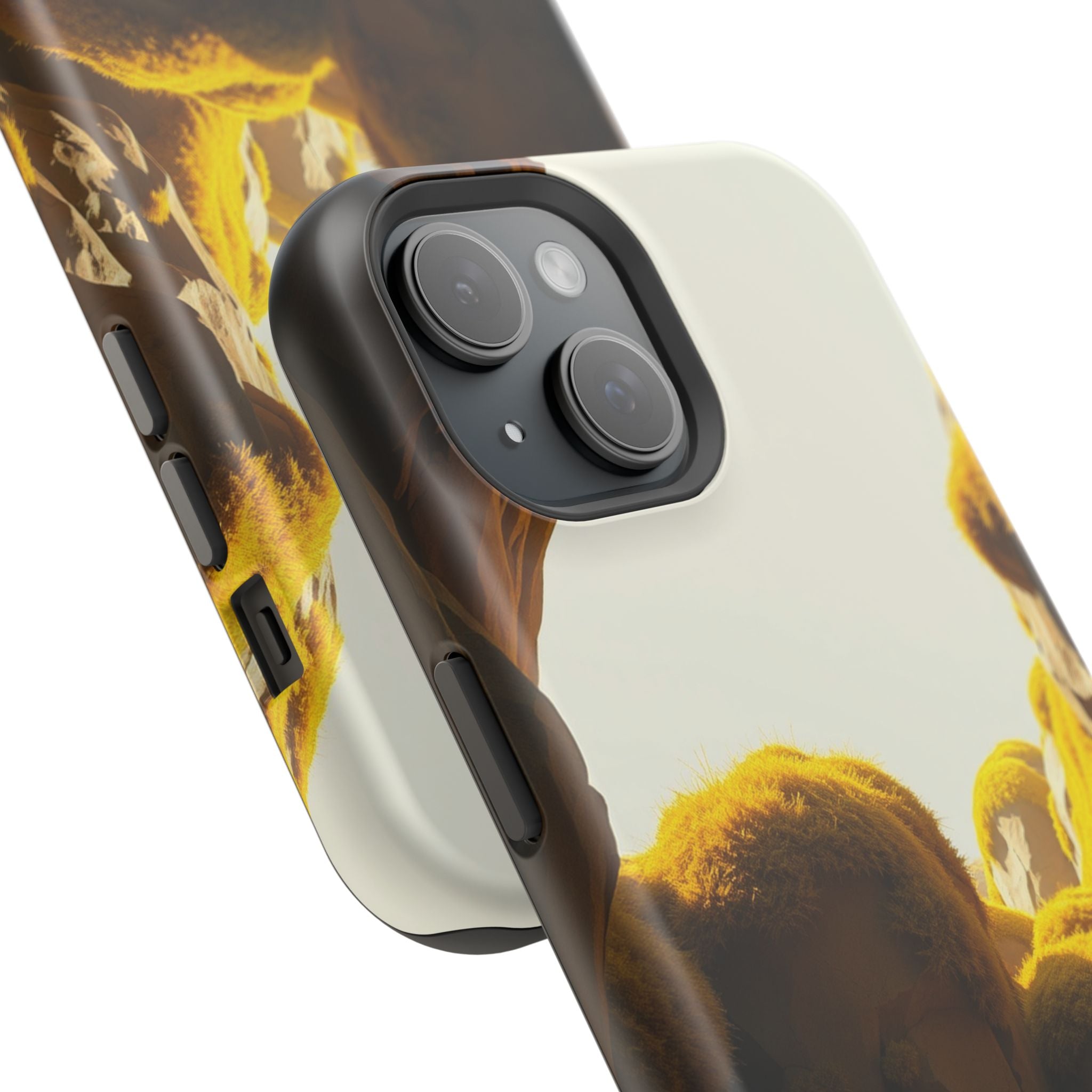 iPhone Mustard And Rust Moss Covered Rocks Slim iPhone Everyday · iPhone Case