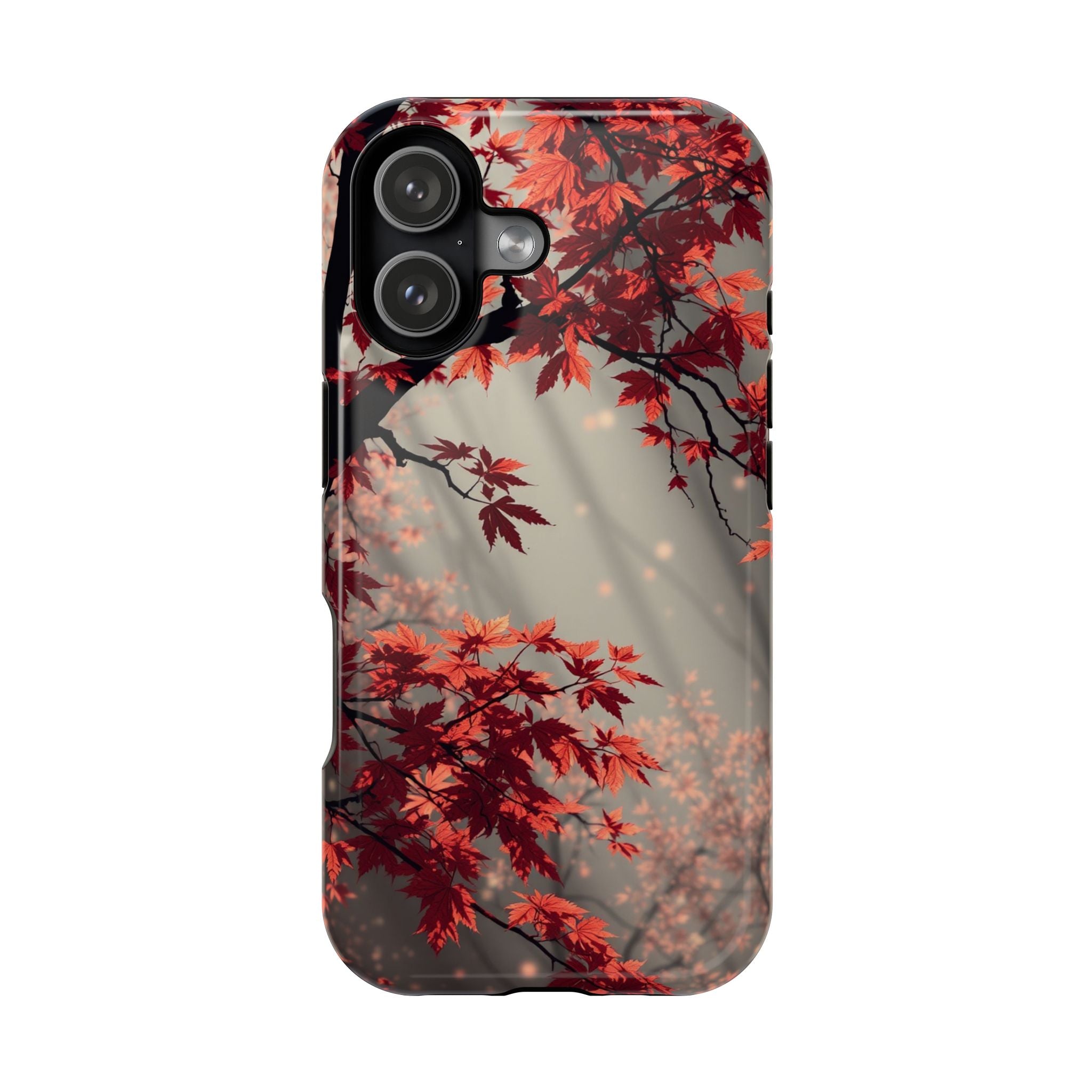 iPhone Charcoal And Copper Autumn Maple Slim Everyday iPhone 17 · iPhone Case