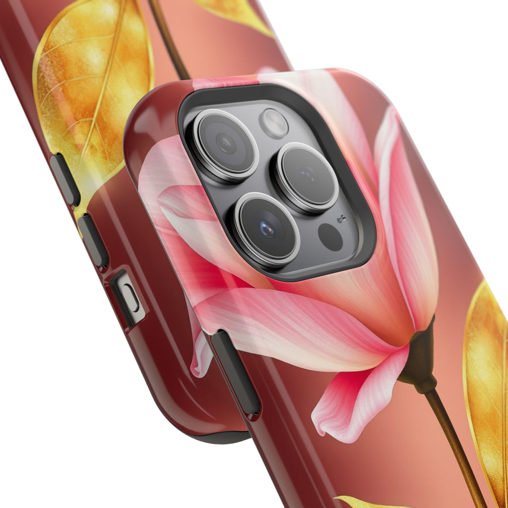 iPhone Dreamy Bloom and Leaf Design 14 Slim Everyday Designer Case · iPhone Case