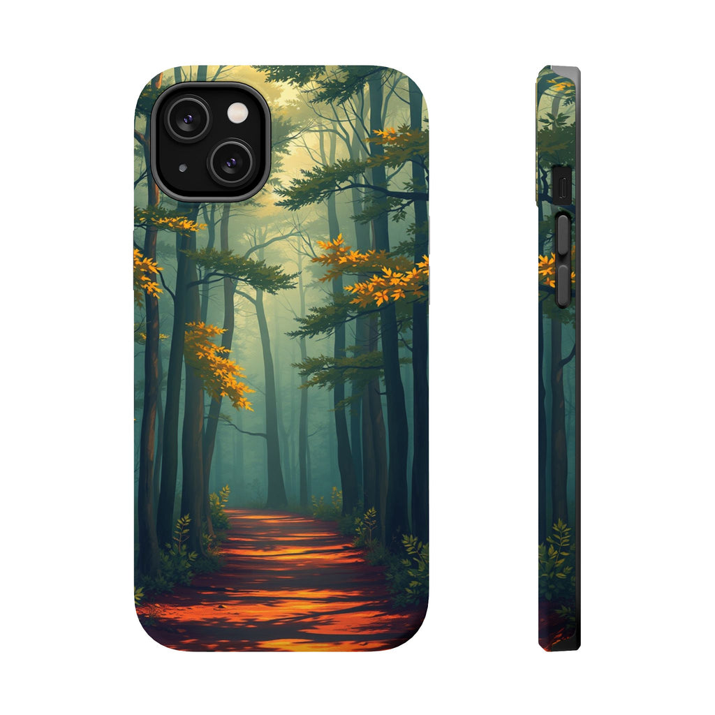 iPhone Mustard And Rust Misty Forest Path Slim iPhone 20 Everyday · iPhone Case