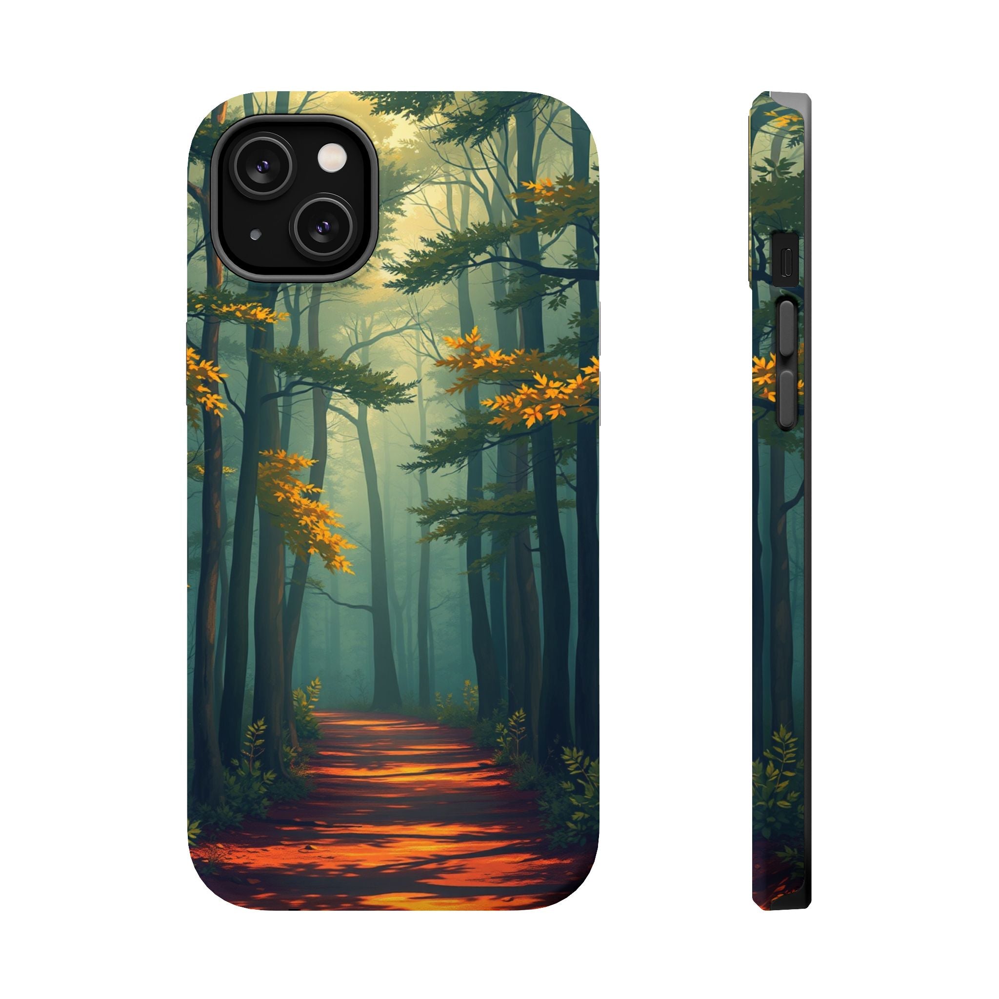 iPhone Mustard And Rust Misty Forest Path Slim iPhone 20 Everyday · iPhone Case