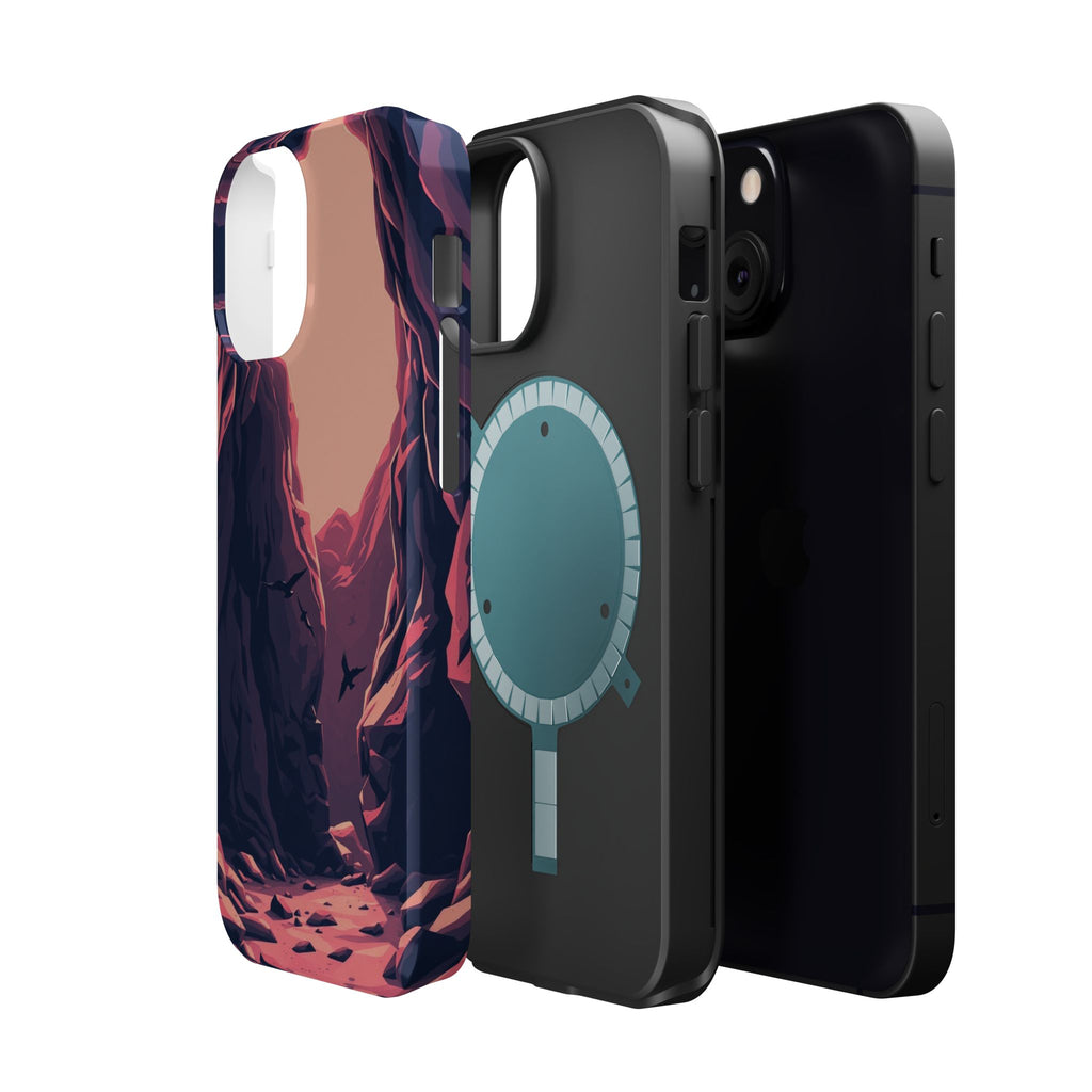 iPhone Rose Pink And Cream Dark Crystal Cave Slim Everyday Designer Case · iPhon