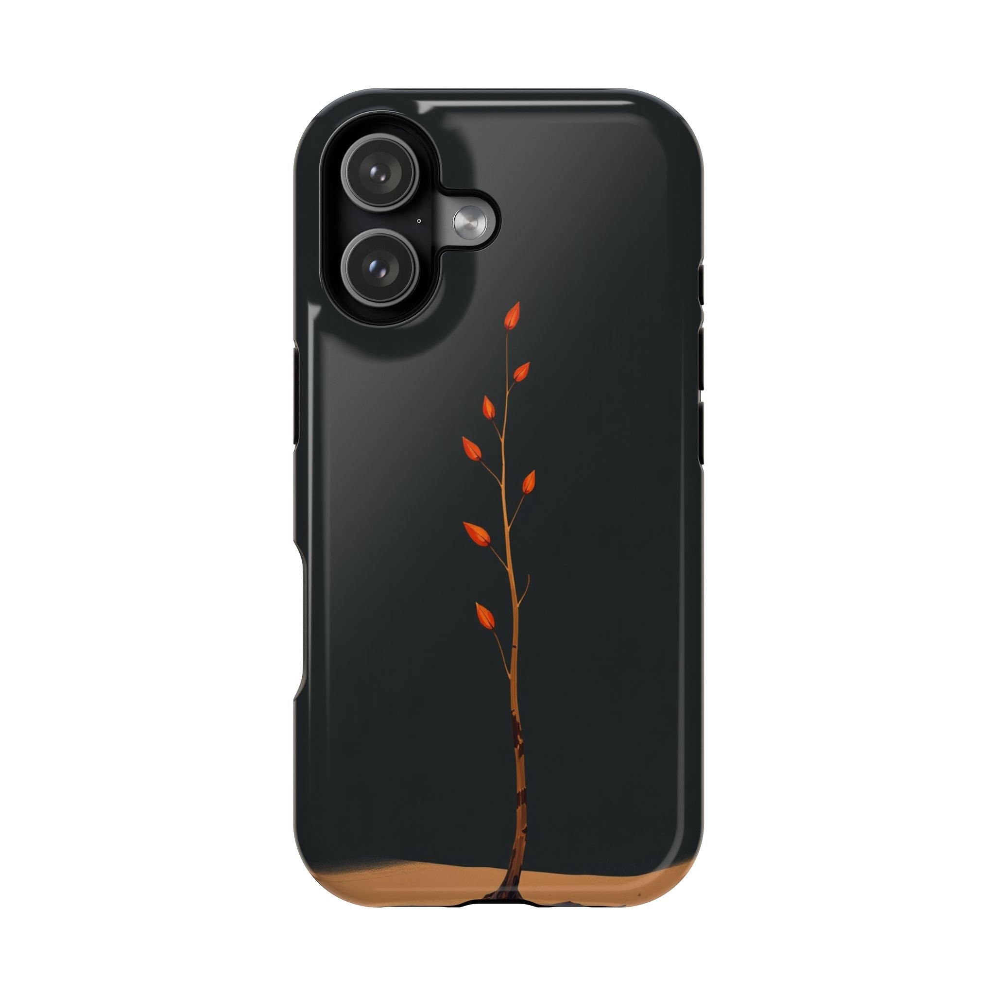 iPhone Burnt Orange And Sand Minimalist Stem Slim iPhone Everyday · iPhone Case