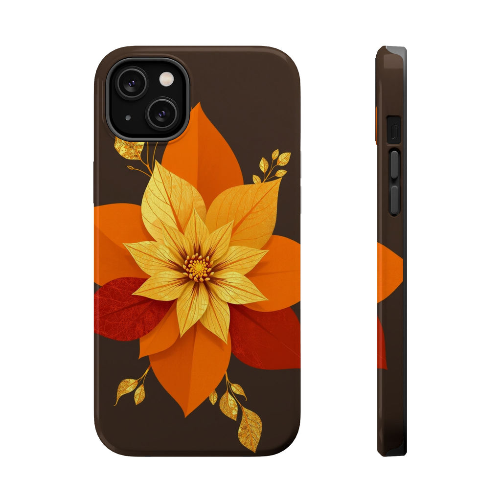 iPhone Floral Gold Foil Abstract Geometric Slim iPhone Everyday · iPhone Case