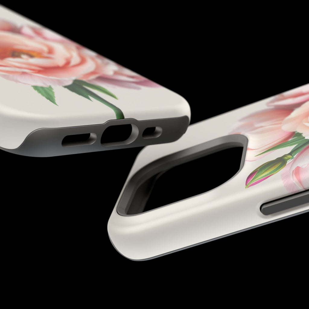 iPhone Serene Peony Bouquet Design Bold Modern Everyday Snap Case · iPhone Case