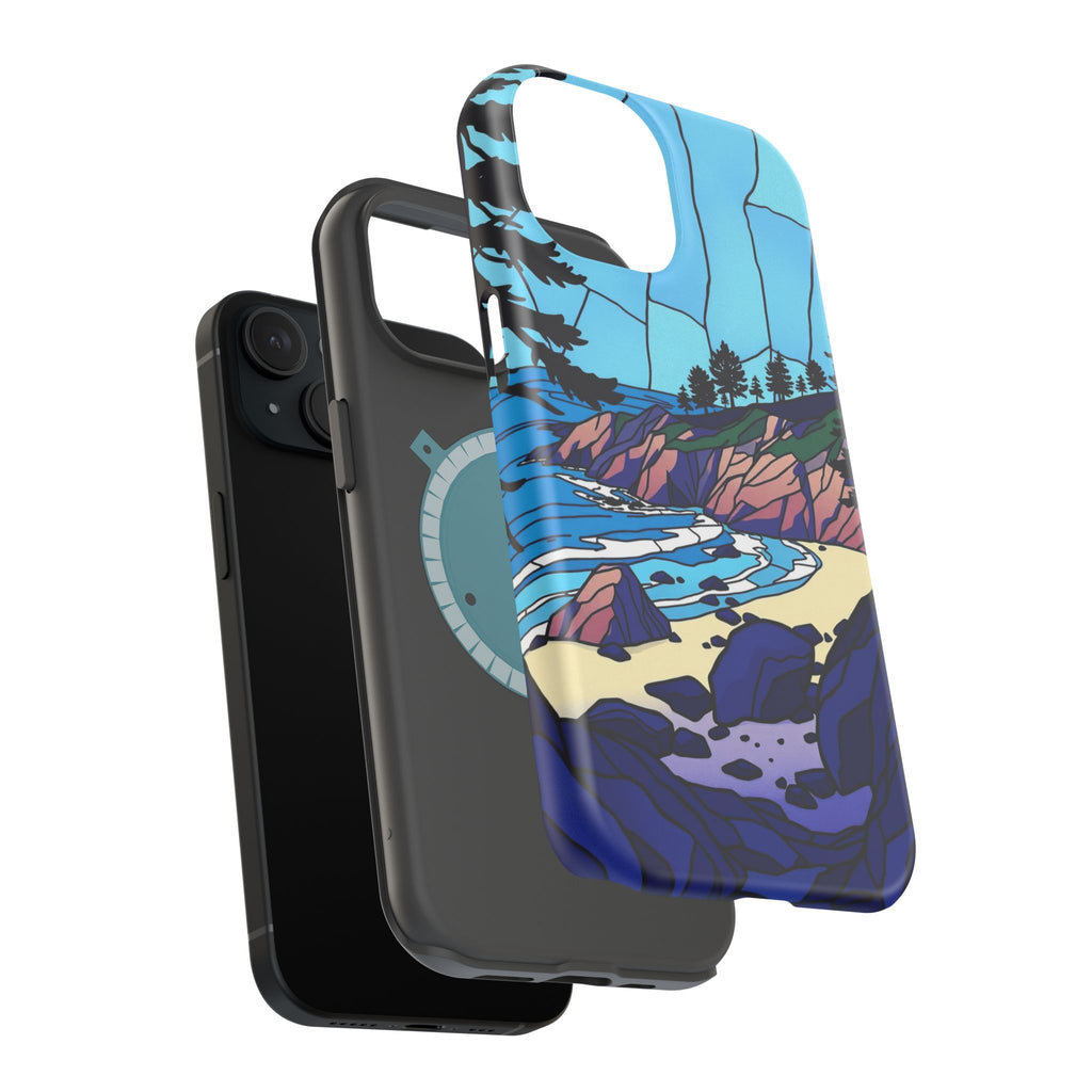 iPhone Indigo And Violet Pebble Beach Slim Everyday iPhone 11 Designer · iPhone