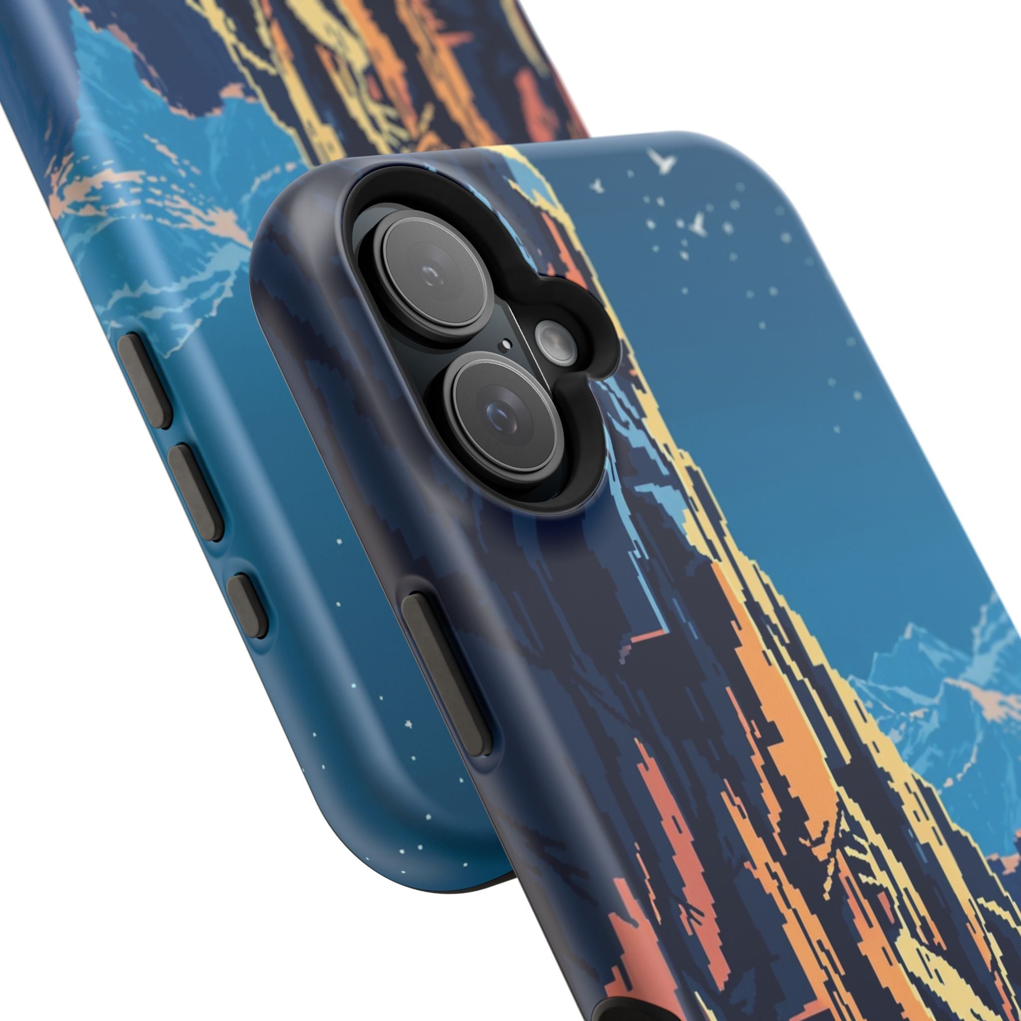 iPhone Midnight Blue And Silver Canyon Wall Slim iPhone Everyday · iPhone Case