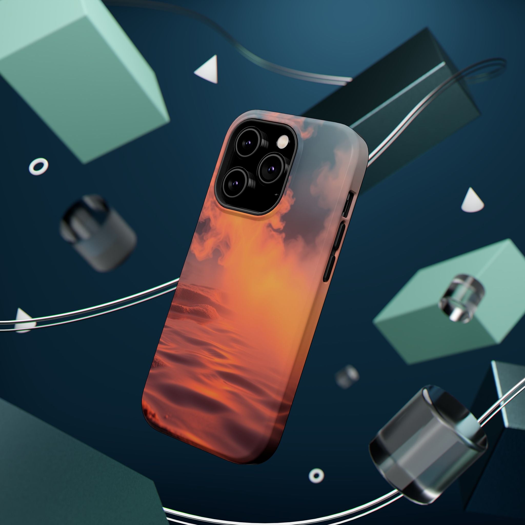 iPhone Burnt Orange And Sand Hot Spring Steam Slim iPhone Everyday · iPhone Case
