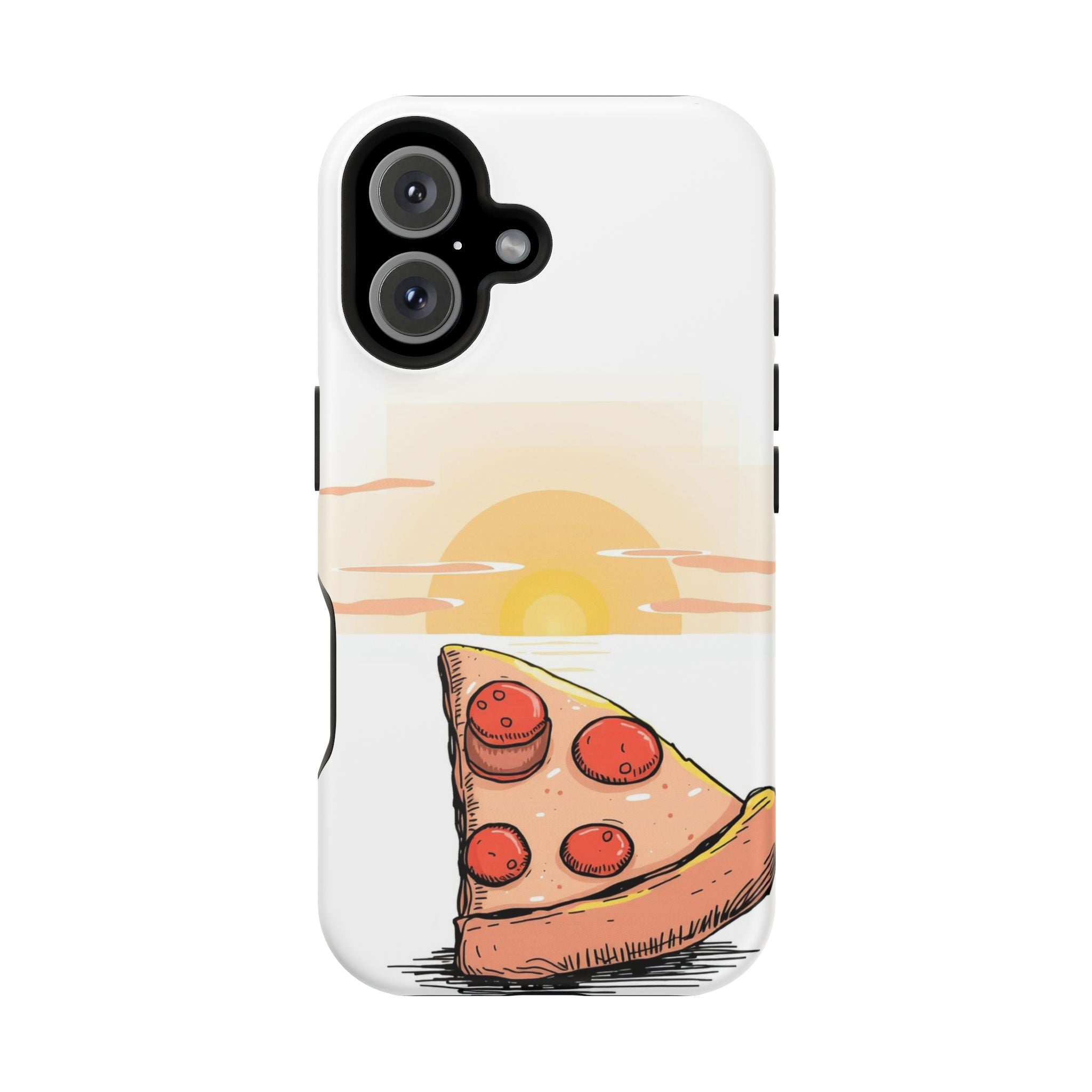 iPhone Earthy Pizza Slice Sunset Design Slim Everyday Designer Case · iPhone Cas