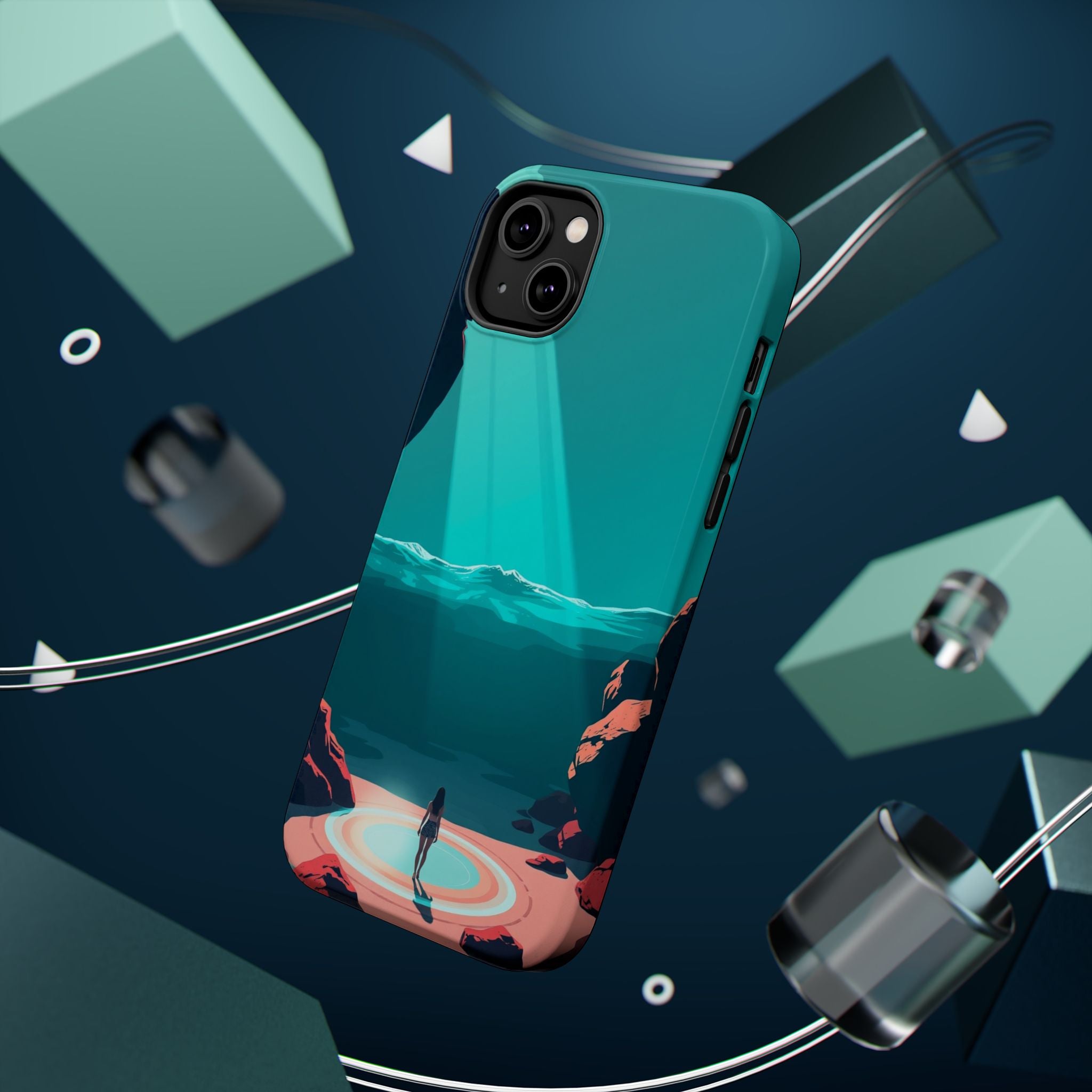 iPhone Earthy Tidal Pool Design 17 Bold Modern Everyday Snap Case · iPhone Case