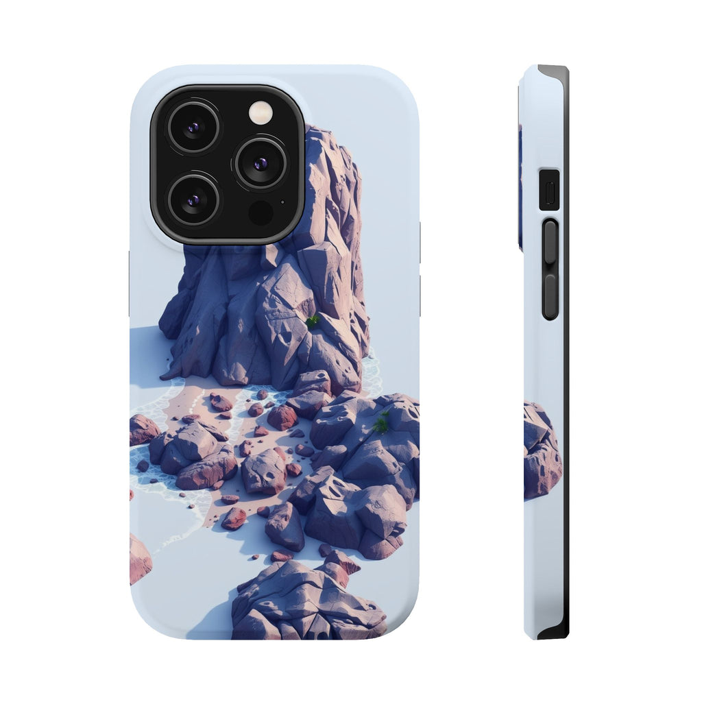 iPhone Indigo And Violet Pebble Beach Slim Everyday Designer Case · iPhone Case