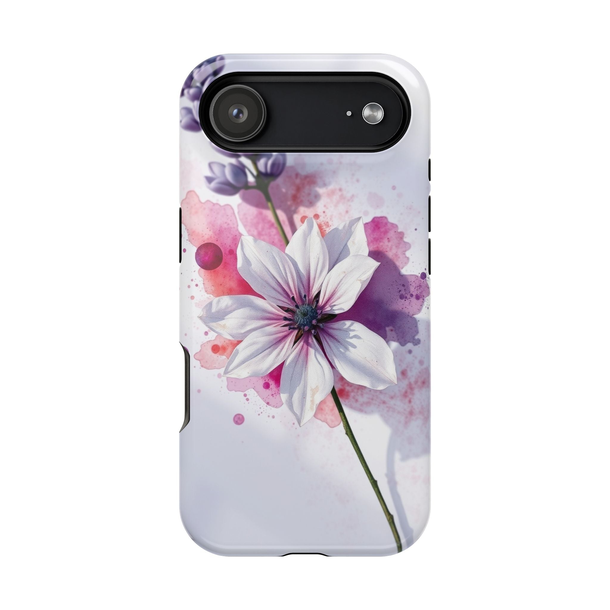 iPhone Floral Watercolor Splash Bold Art Slim Everyday iPhone 15 · iPhone Case
