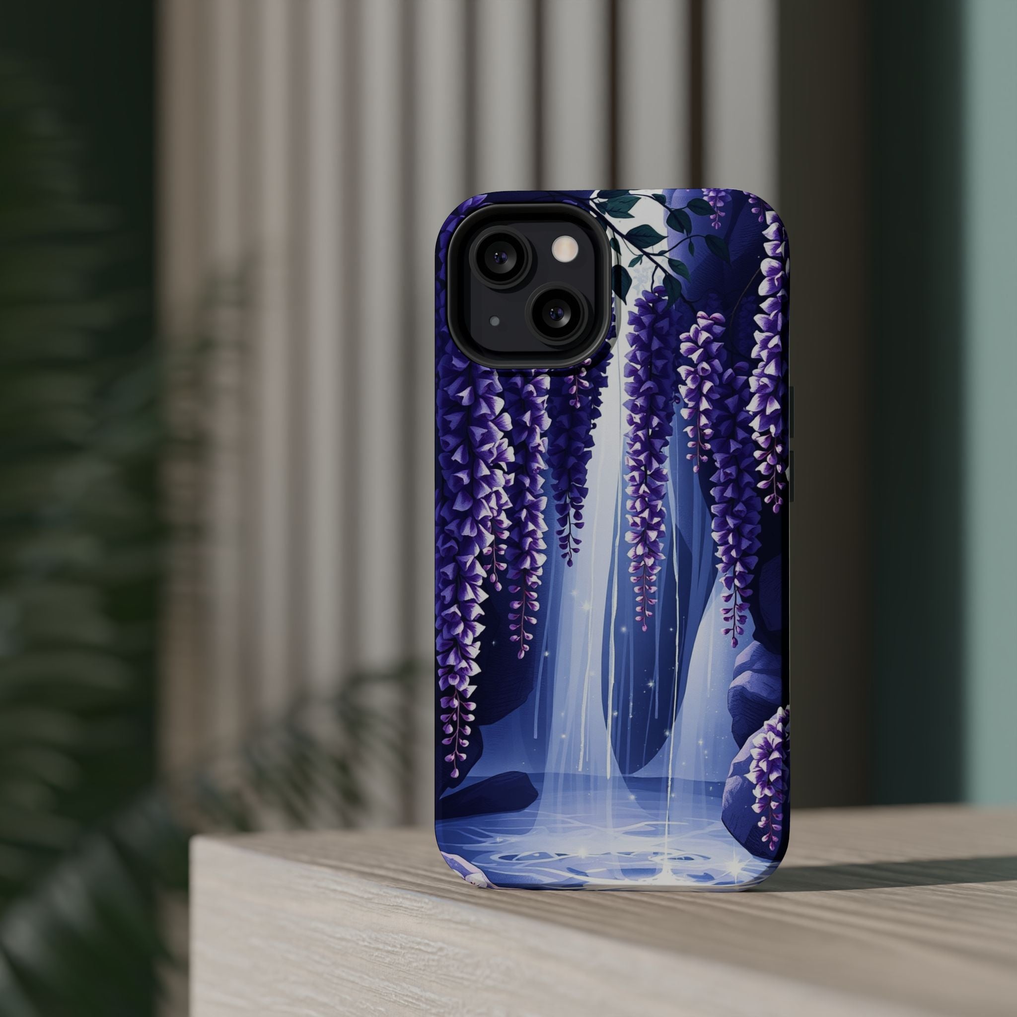 iPhone Wisteria Cascade Serene Design Slim Snap Case Ga · iPhone Case