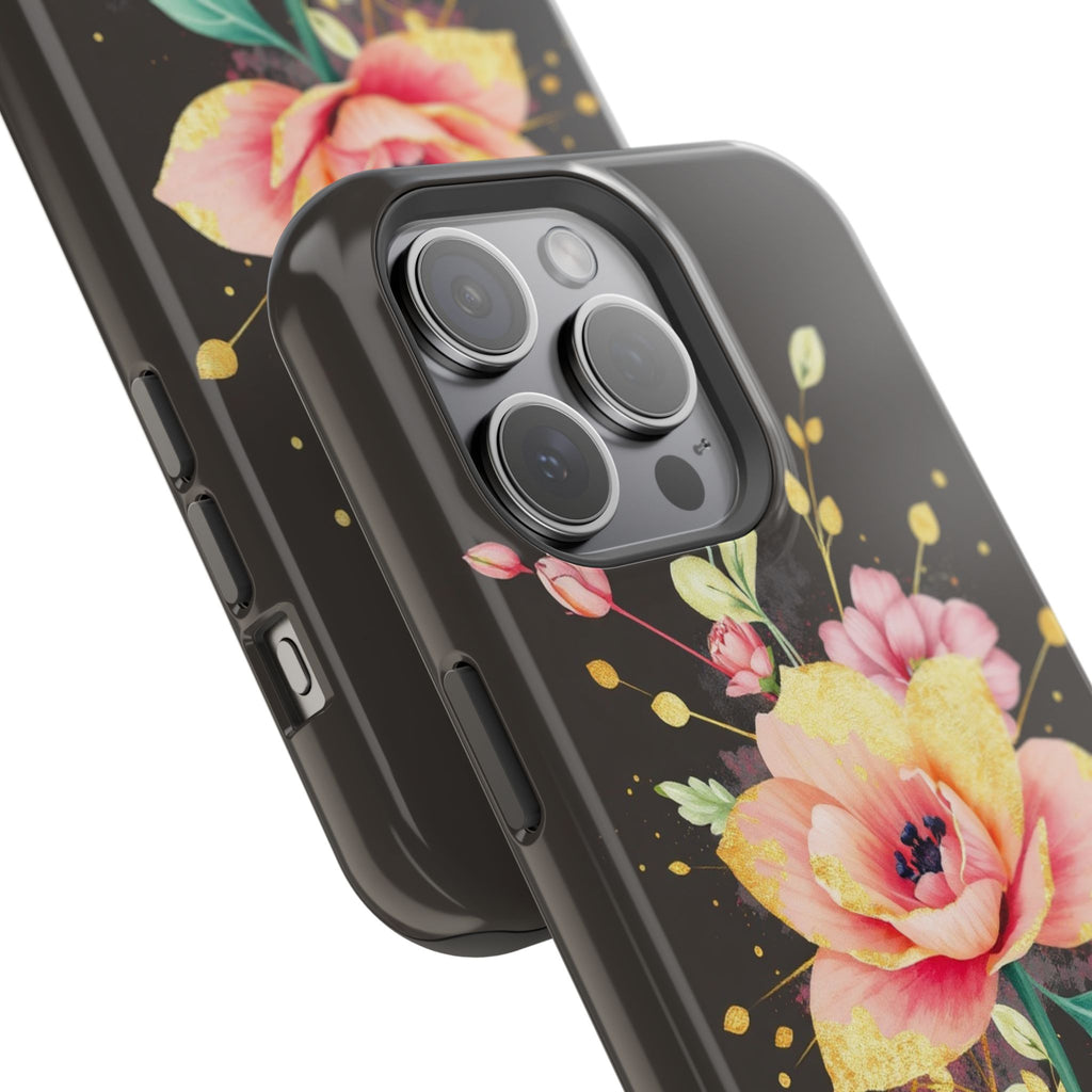iPhone Earthy Floral Watercolor Splash Design Clean iPhone 14 Minimal · iPhone C