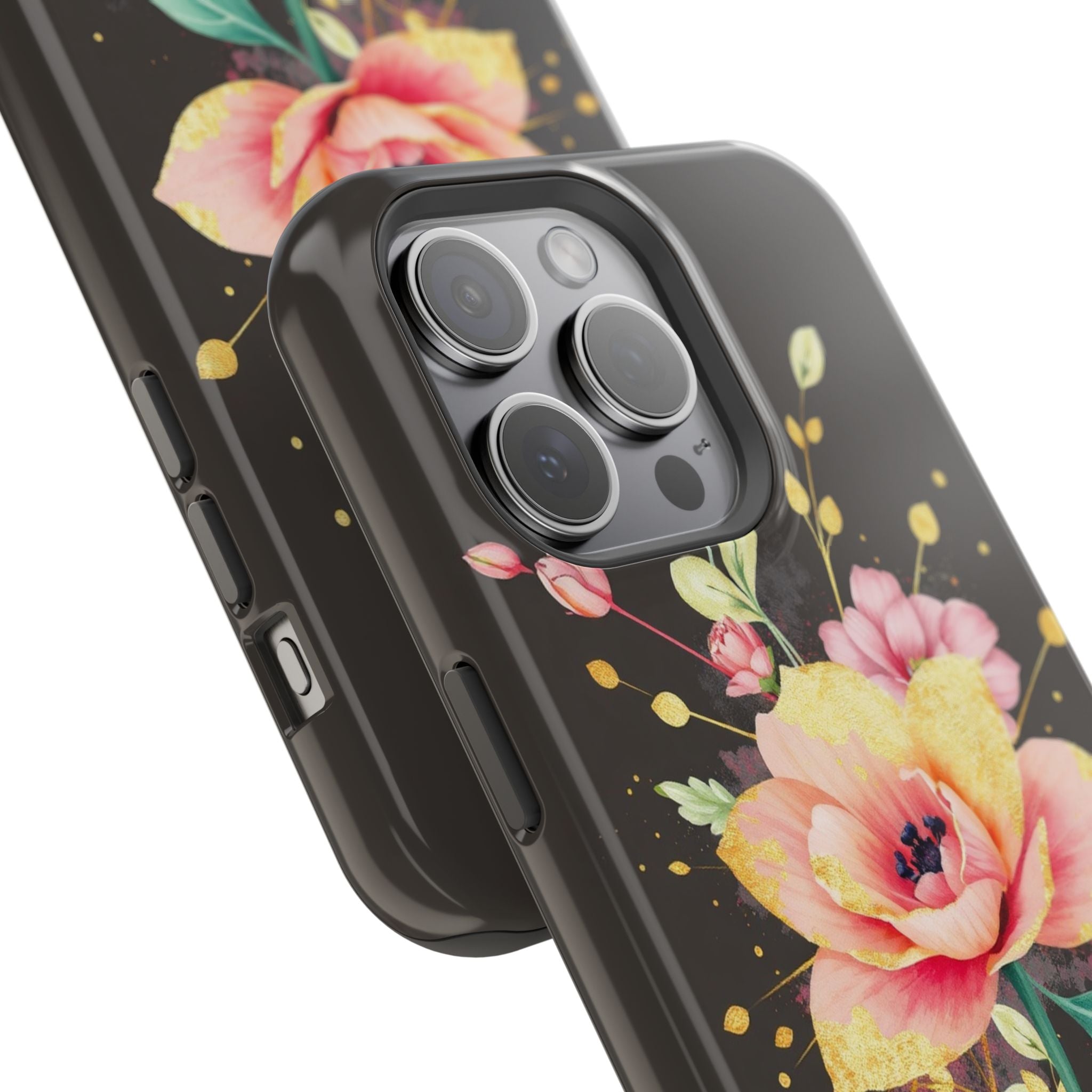 iPhone Earthy Floral Watercolor Splash Design Clean iPhone 14 Minimal · iPhone C