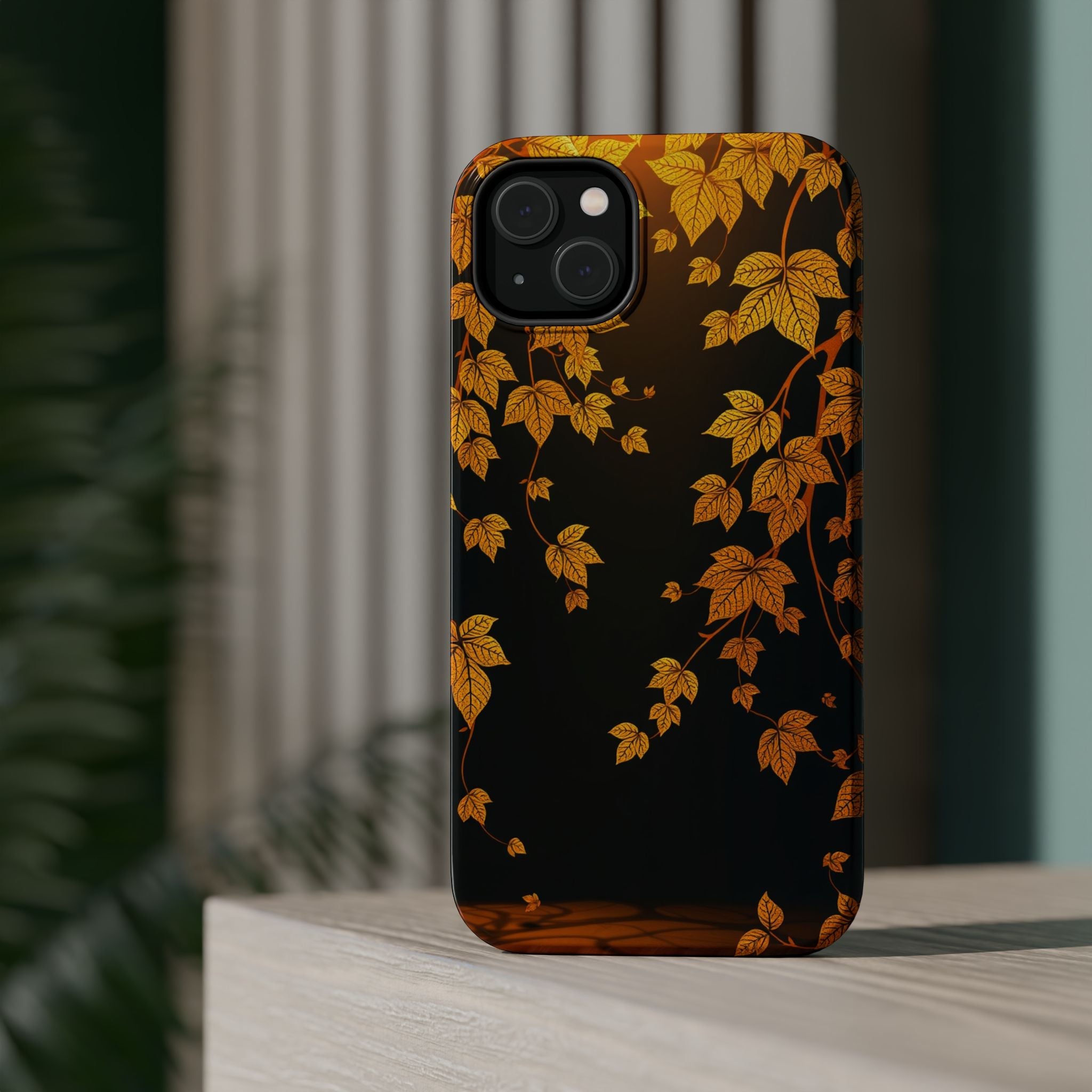 iPhone Mustard And Rust Art Nouveau Vine Slim Everyday iPhone 14 · iPhone Case