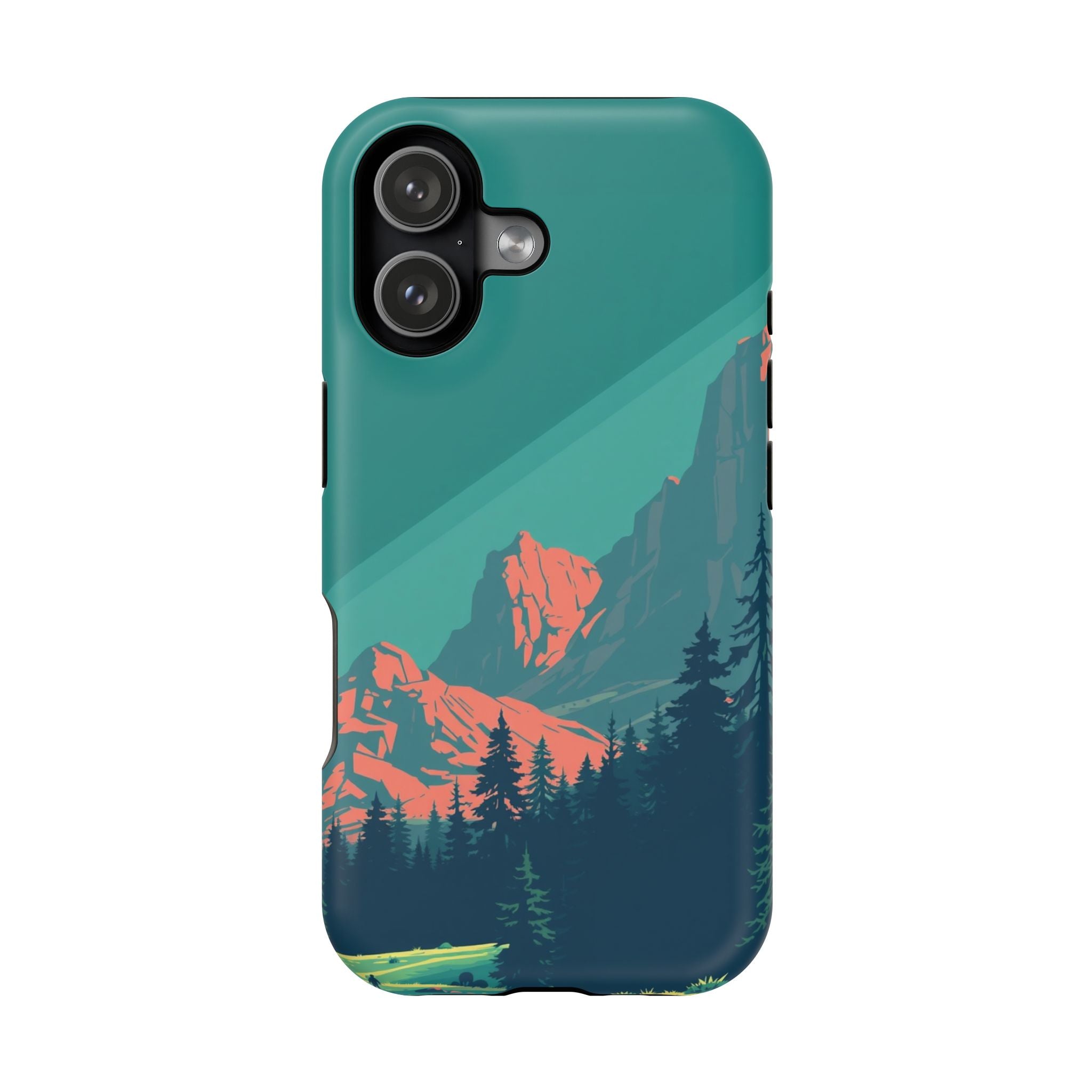 iPhone Pine Ridge Pixel Art -Bit Bold Modern Everyday Snap Case · iPhone Case