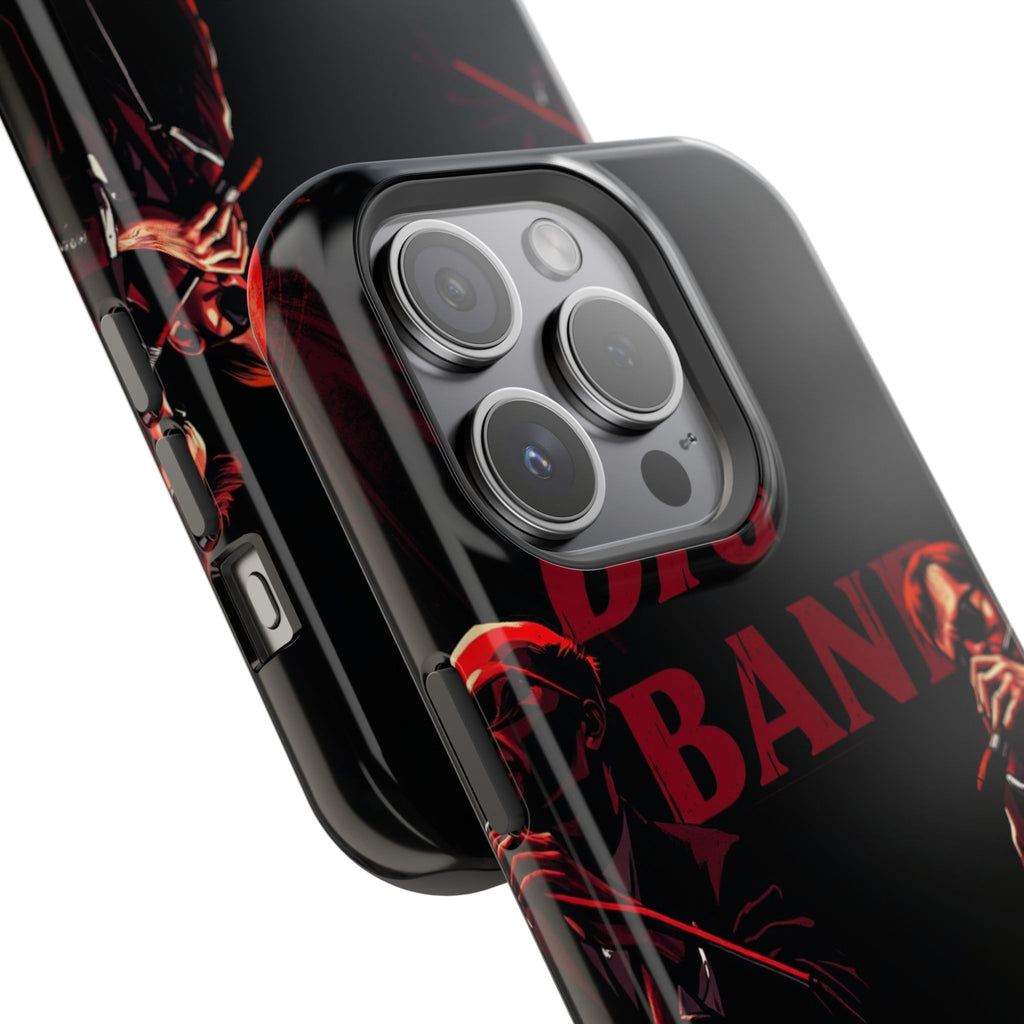 iPhone Black And Crimson Big Band Era Slim Everyday Designer Case · iPhone Case