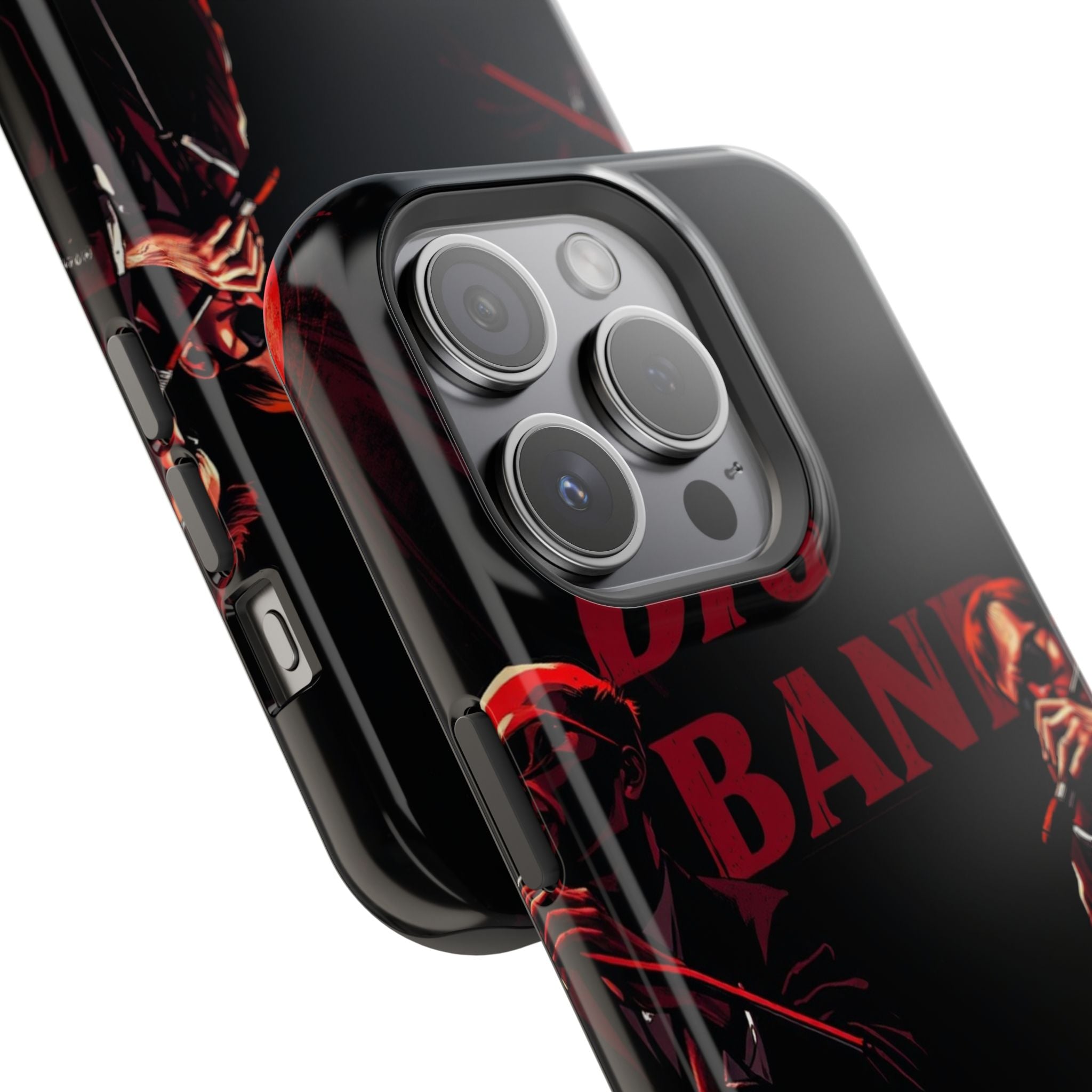 iPhone Black And Crimson Big Band Era Slim Everyday Designer Case · iPhone Case