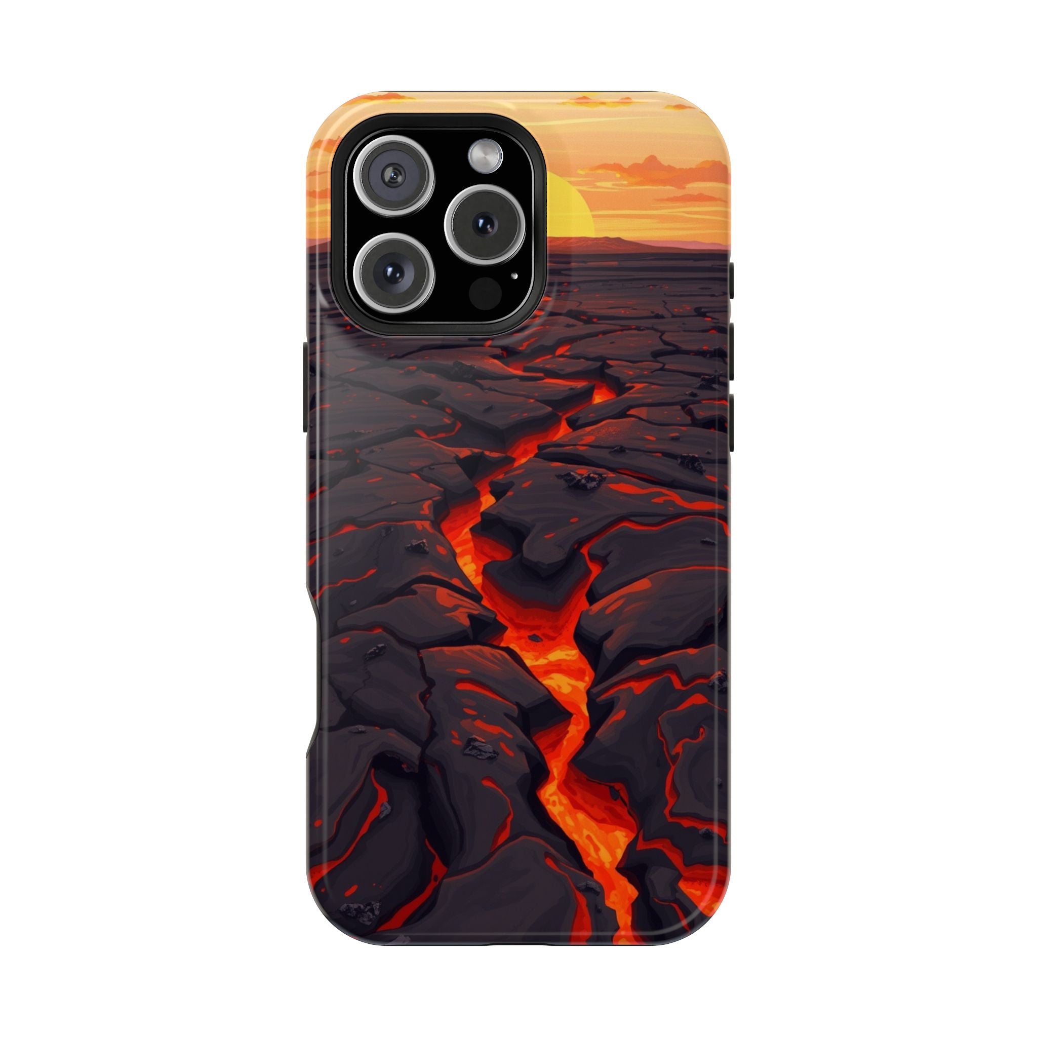 iPhone Lava Field Earthy Design Slim Everyday Designer Case · iPhone Case