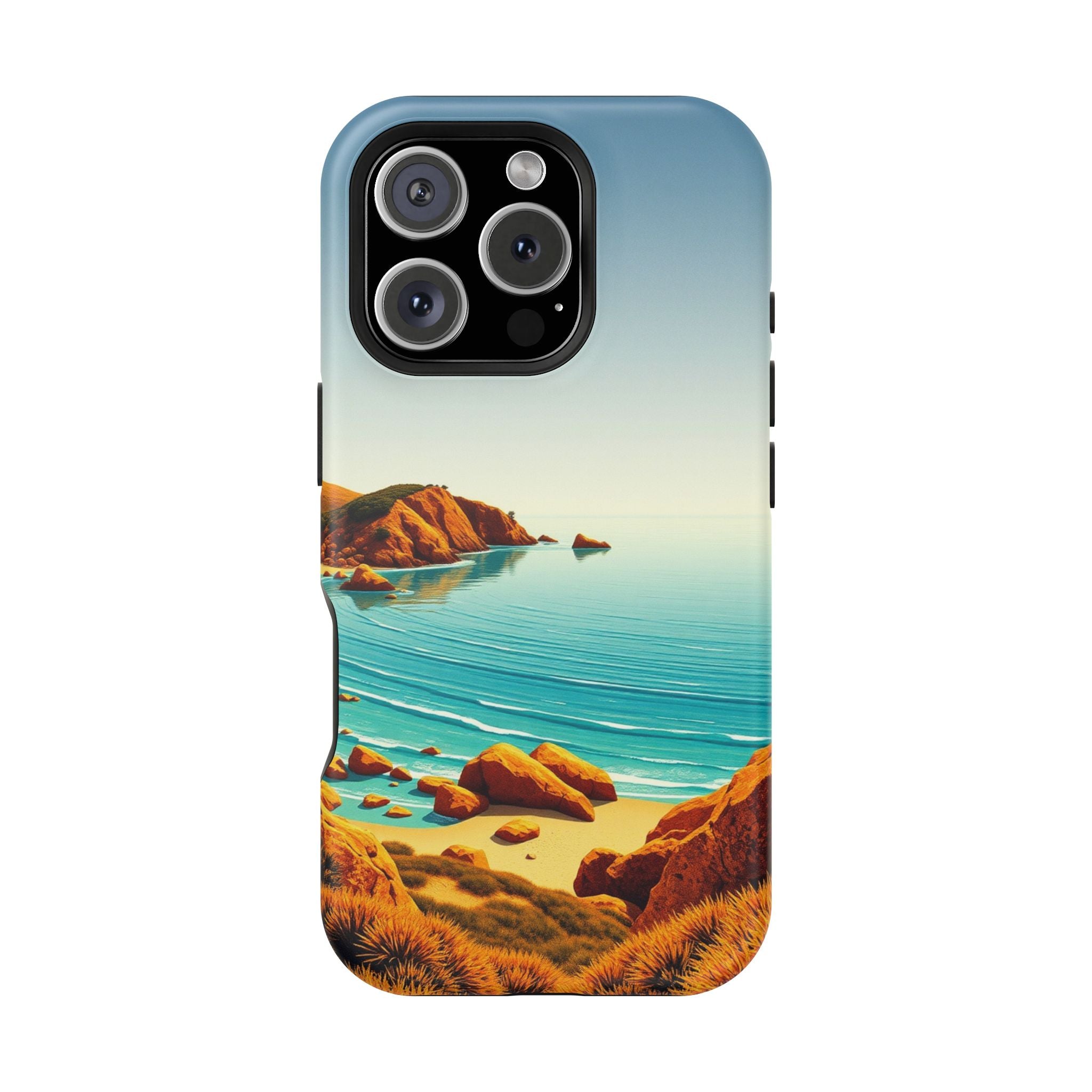 iPhone Mustard And Rust Pebble Beach Slim Everyday iPhone 14 Designer · iPhone C