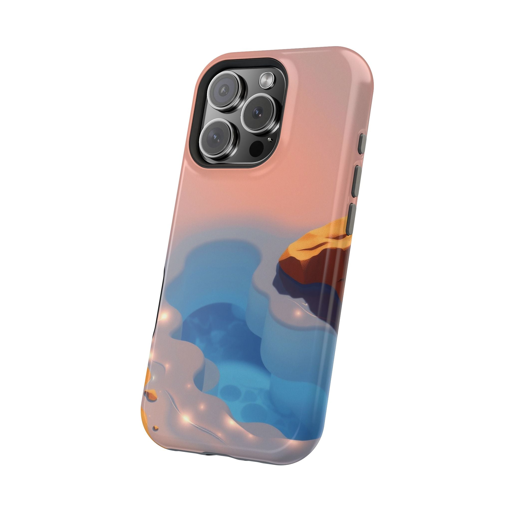 iPhone Burnt Orange And Sand Tidal Pool Slim Everyday iPhone Designer · iPhone C