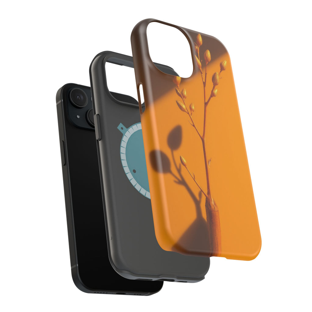 iPhone Mustard And Rust Minimalist Stem Slim Everyday iPhone Designer · iPhone C