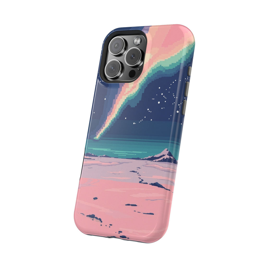 iPhone Mint And Blush Northern Lights Slim Everyday Designer Case · iPhone Case