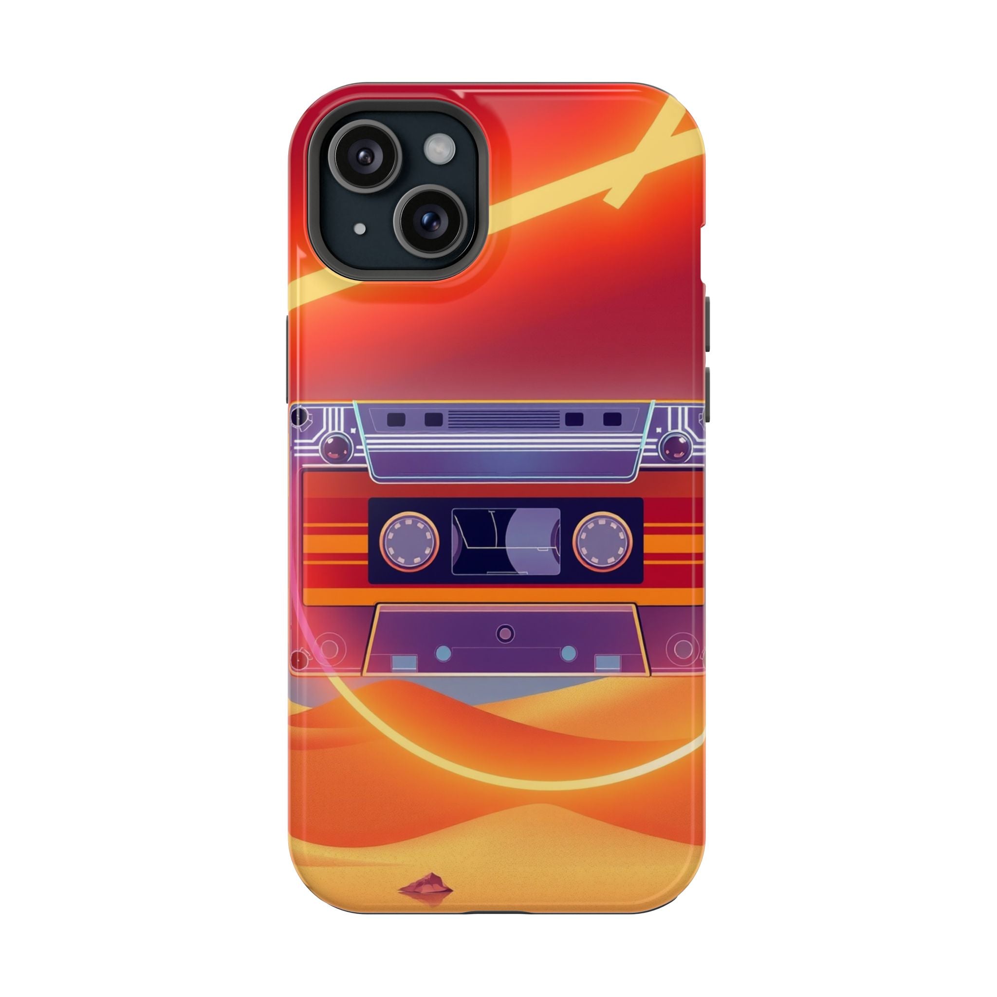 iPhone Cassette Tape Rewind Bold Art Slim Everyday Designer Case · iPhone Case