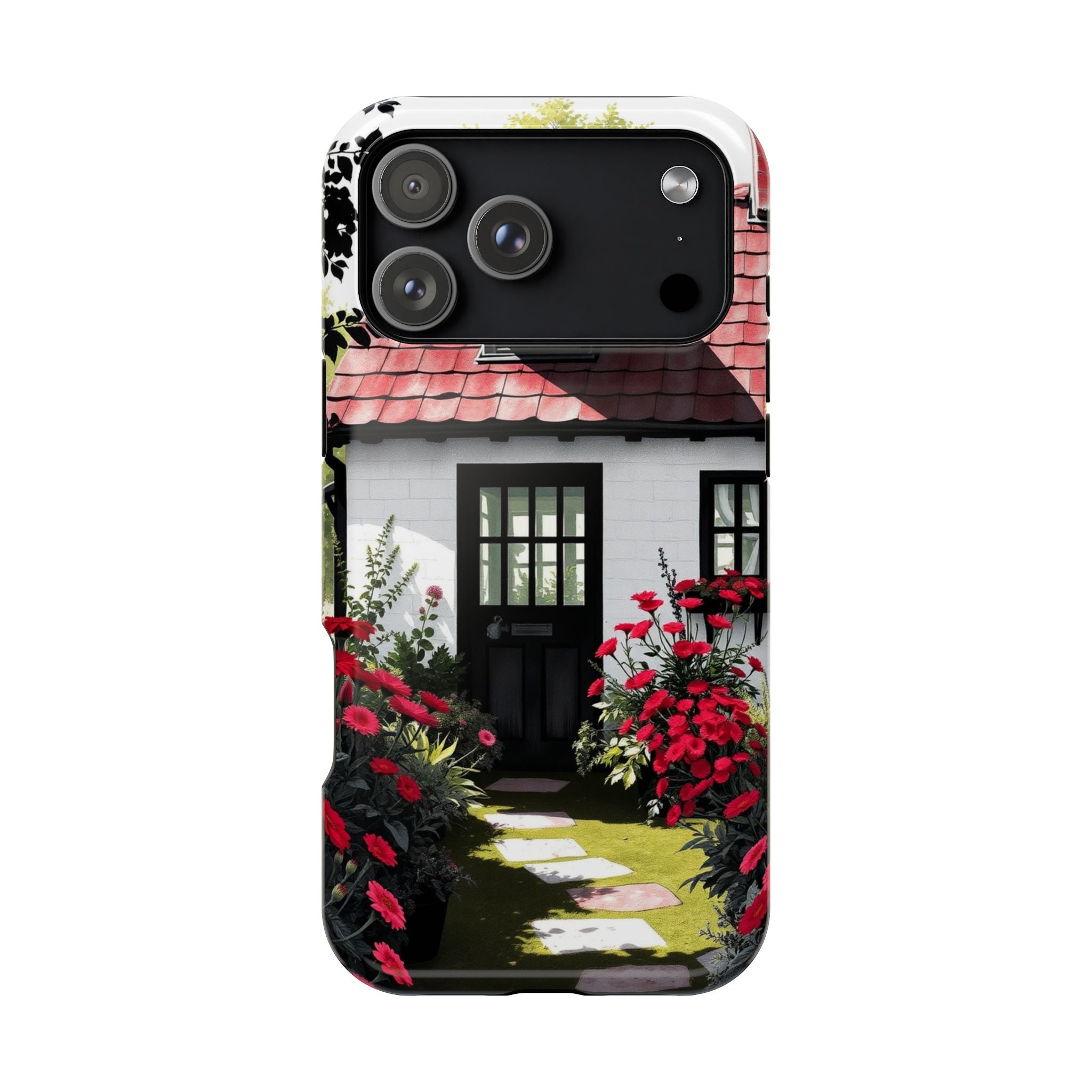 iPhone Cottage Garden Vibrant Watercolor Slim Snap Case · iPhone Case