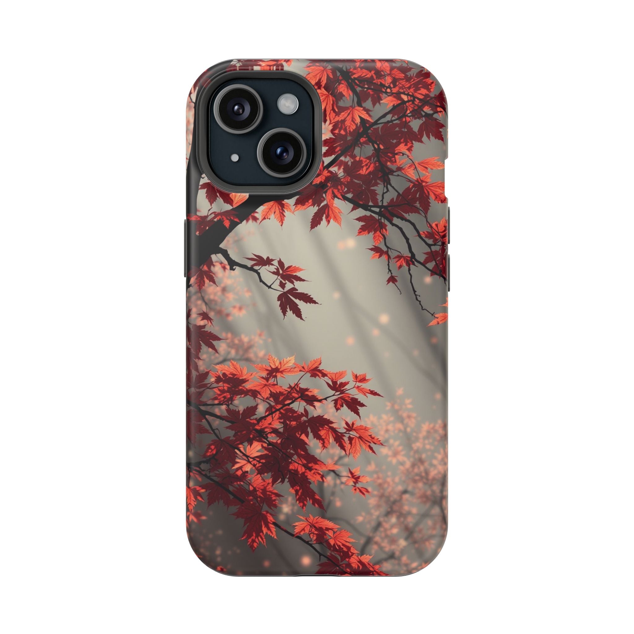 iPhone Charcoal And Copper Autumn Maple Slim Everyday iPhone 17 · iPhone Case