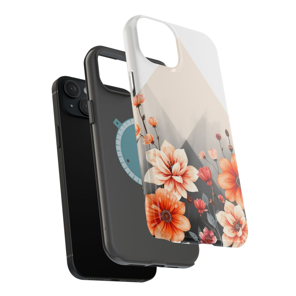 iPhone Floral Geometric Vibrant Design Slim Snap Case · iPhone Case