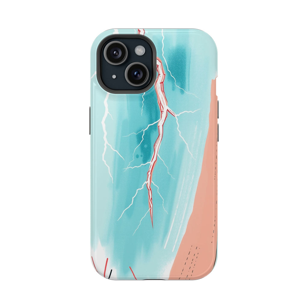 iPhone Teal And Coral Prairie Lightning Slim Everyday iPhone Designer · iPhone C