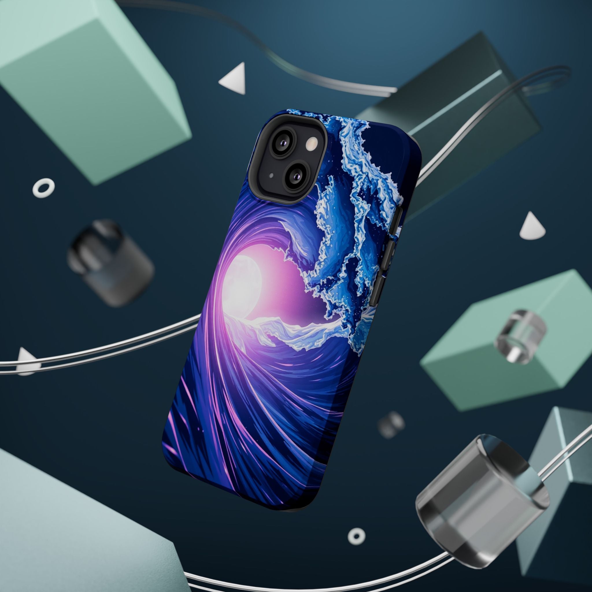 iPhone Holographic Wave Cinematic Art Slim Everyday Designer Case · iPhone Case