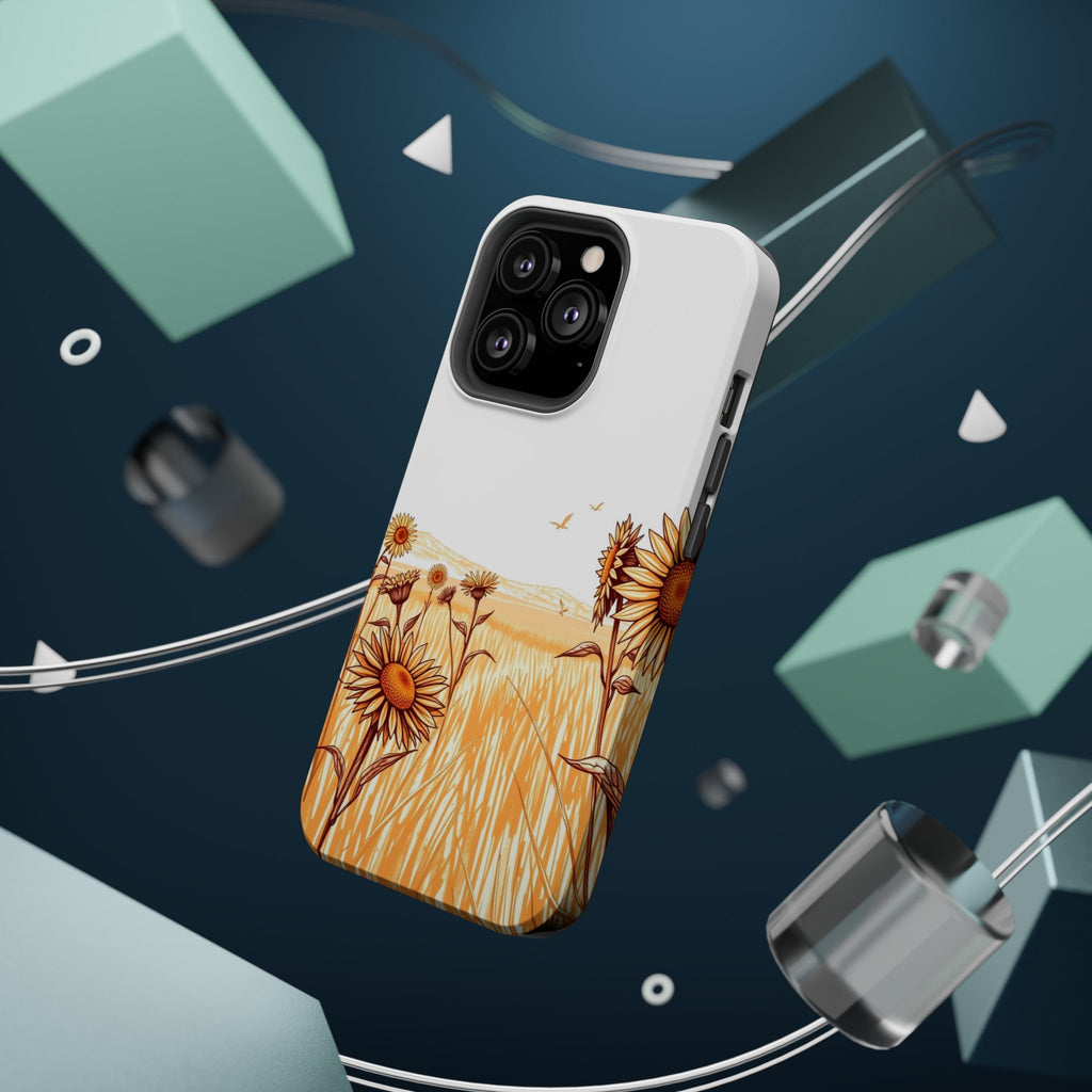 iPhone Burnt Orange And Sand Sunflower Prairie Soft iPhone Finish · iPhone Case