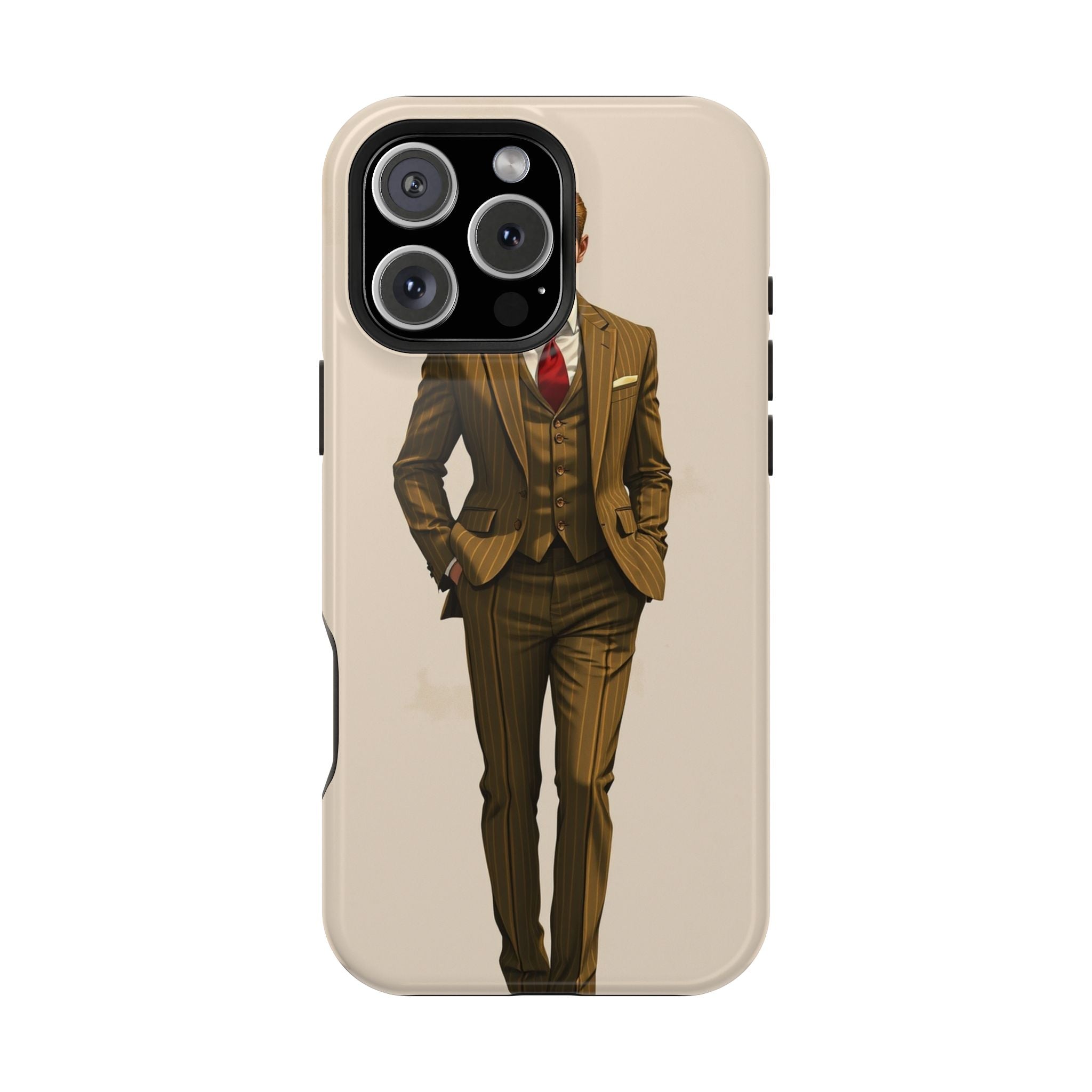 iPhone Pinstripe Suit Grunge Distressed Slim Everyday Designer Case · iPhone Cas