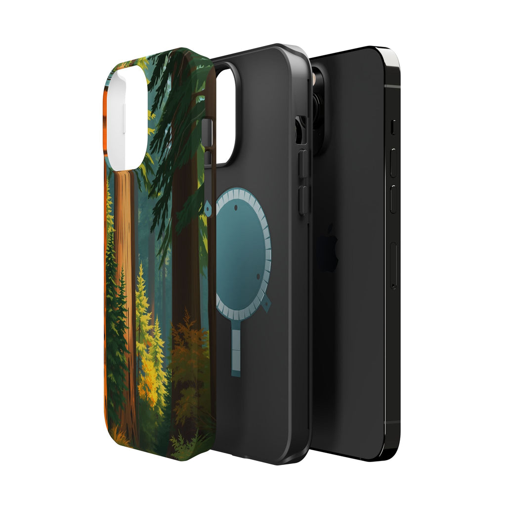 iPhone Redwood Forest Oil Painting Impressionist Clean iPhone Minimal · iPhone C