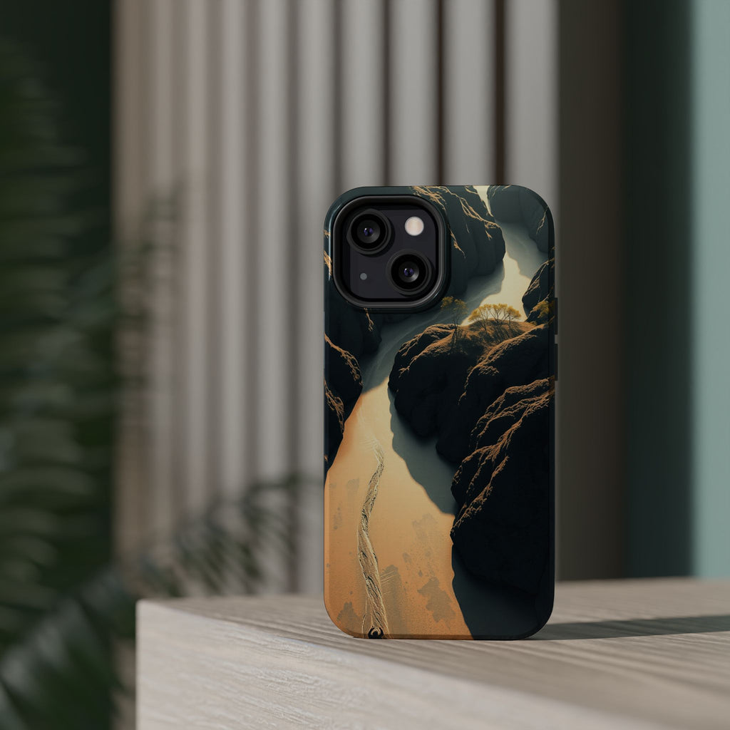 iPhone River Delta Aerial Bold Art Bold Modern Everyday Snap Case · iPhone Case