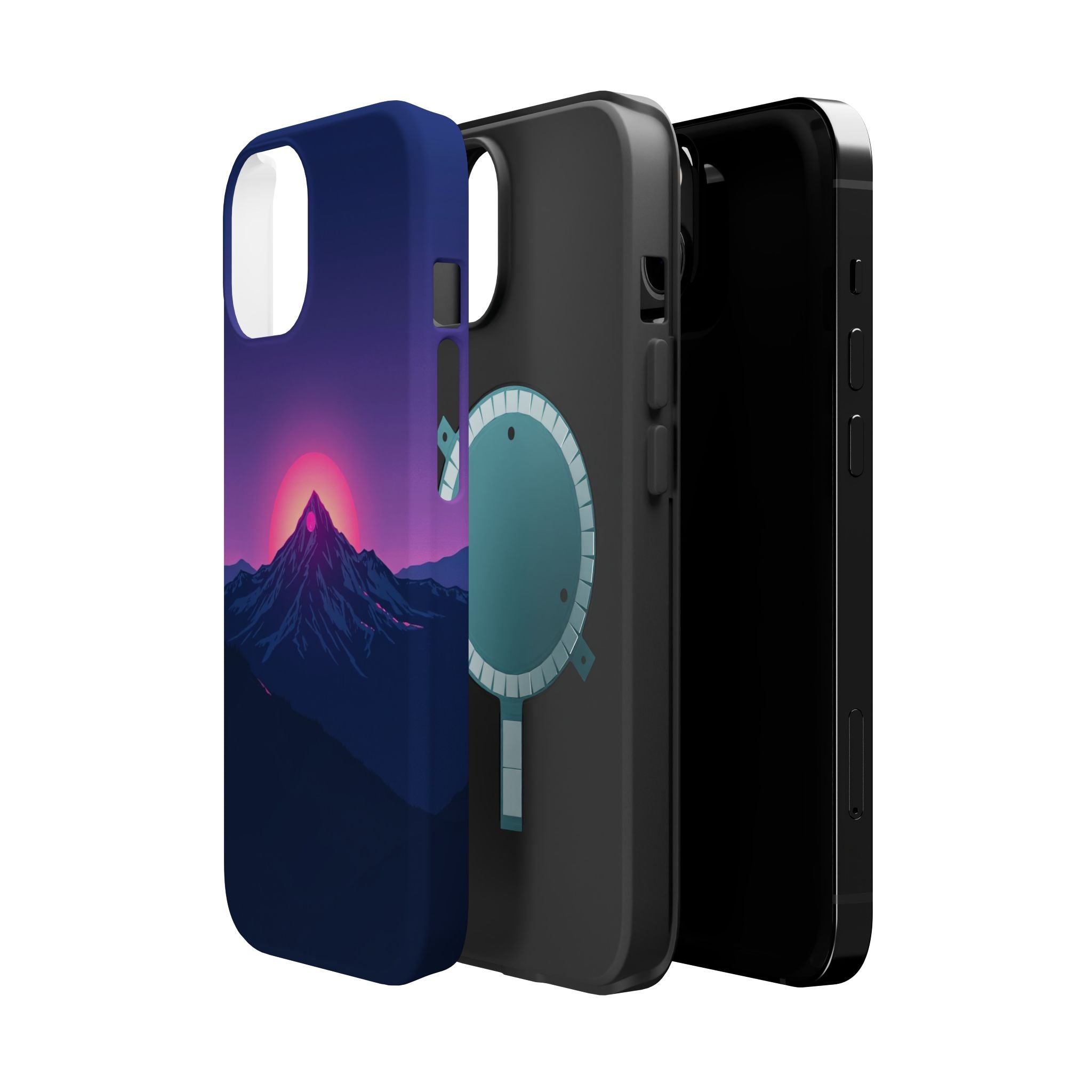 iPhone Mountain at Sunrise Electric Art Slim Everyday iPhone 15 · iPhone Case