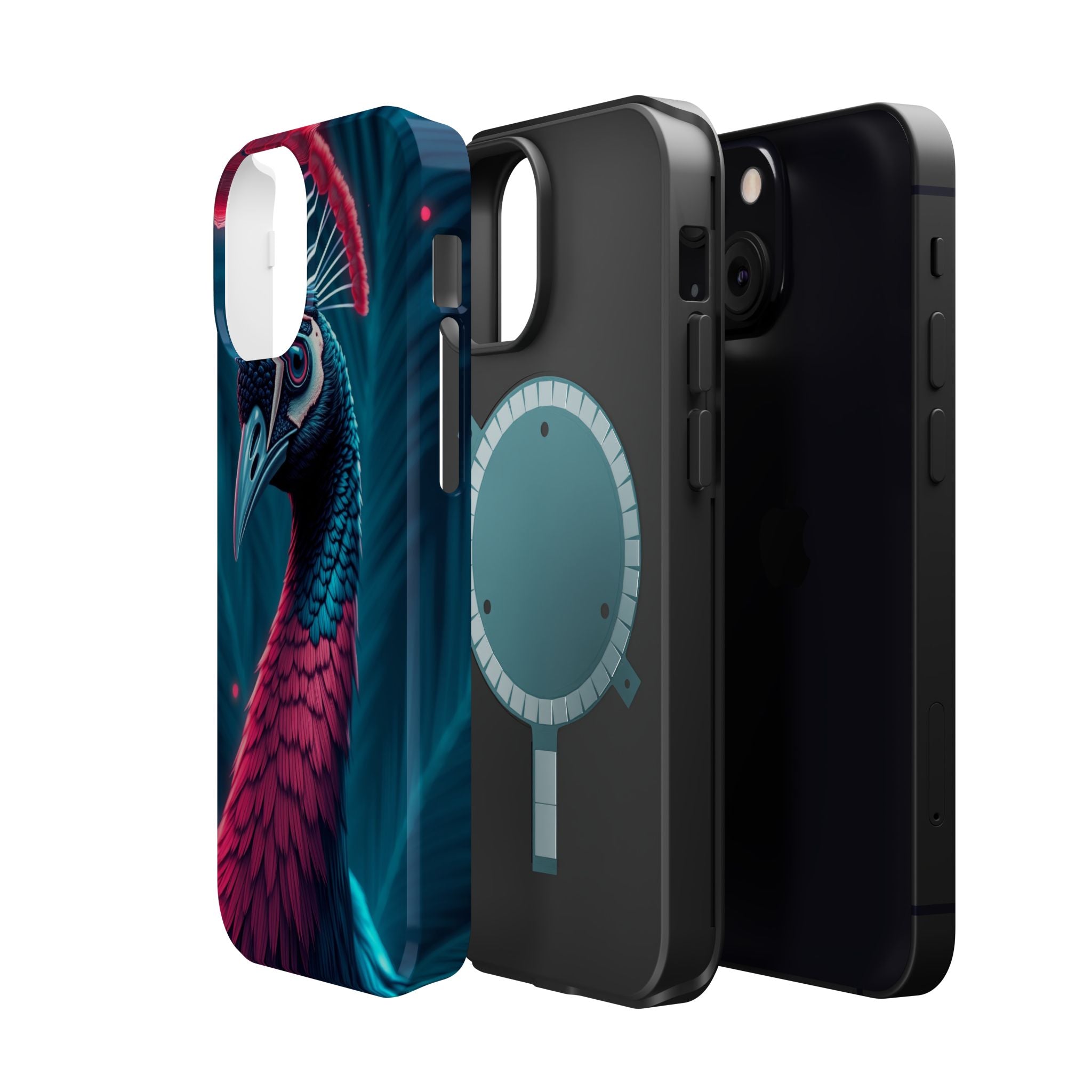 iPhone Nouveau Peacock Electric Art Slim Everyday Designer Case · iPhone Case